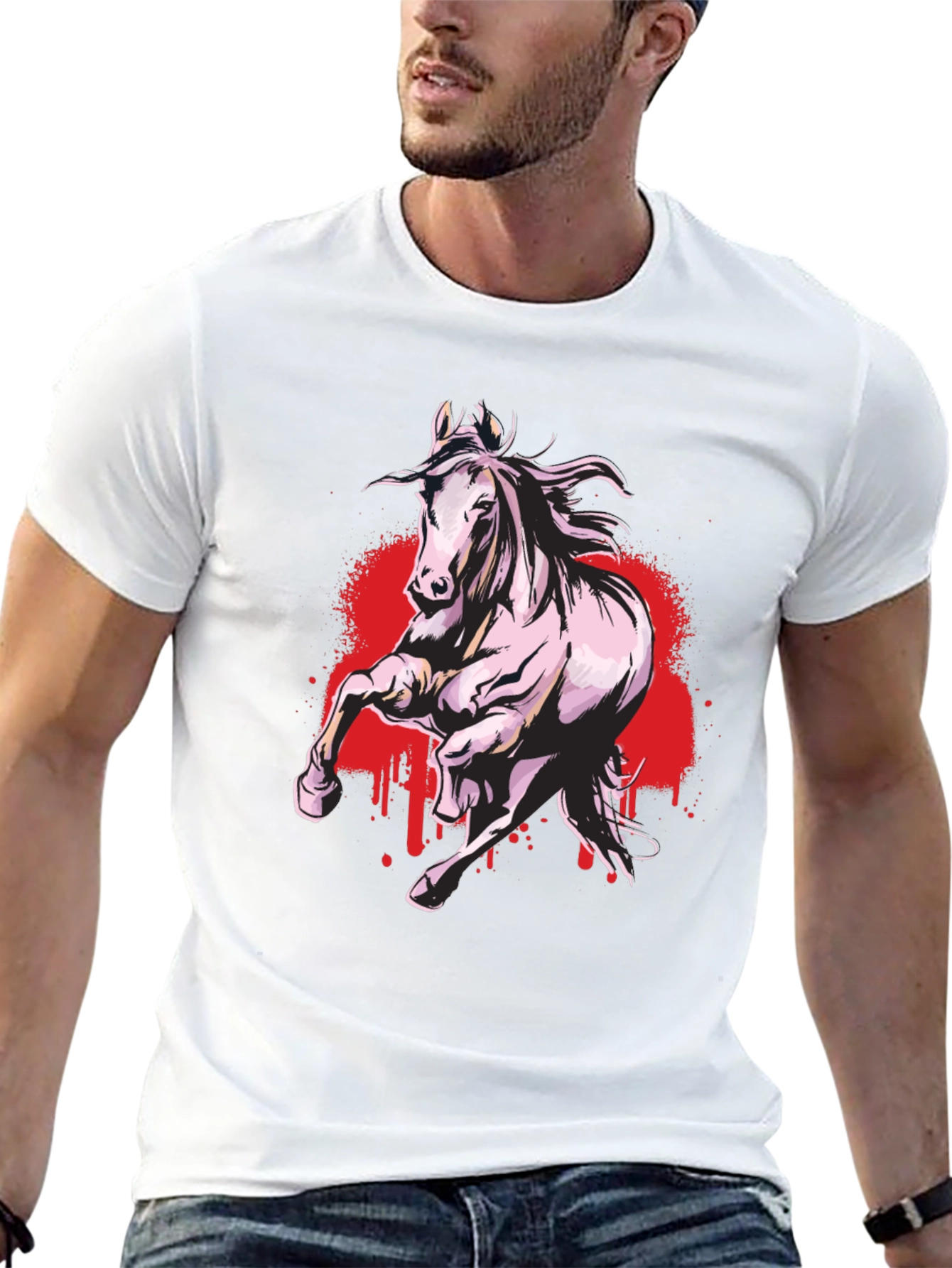 Black Horse Graphic Tee