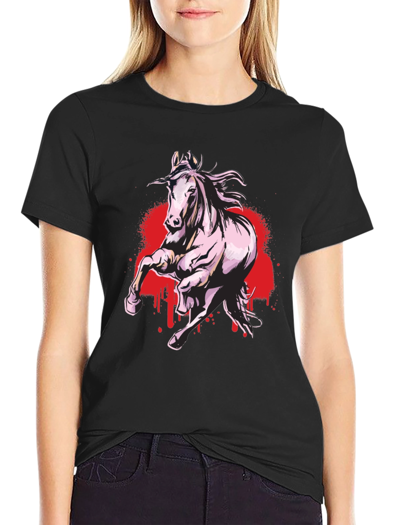 Black Horse Graphic Tee