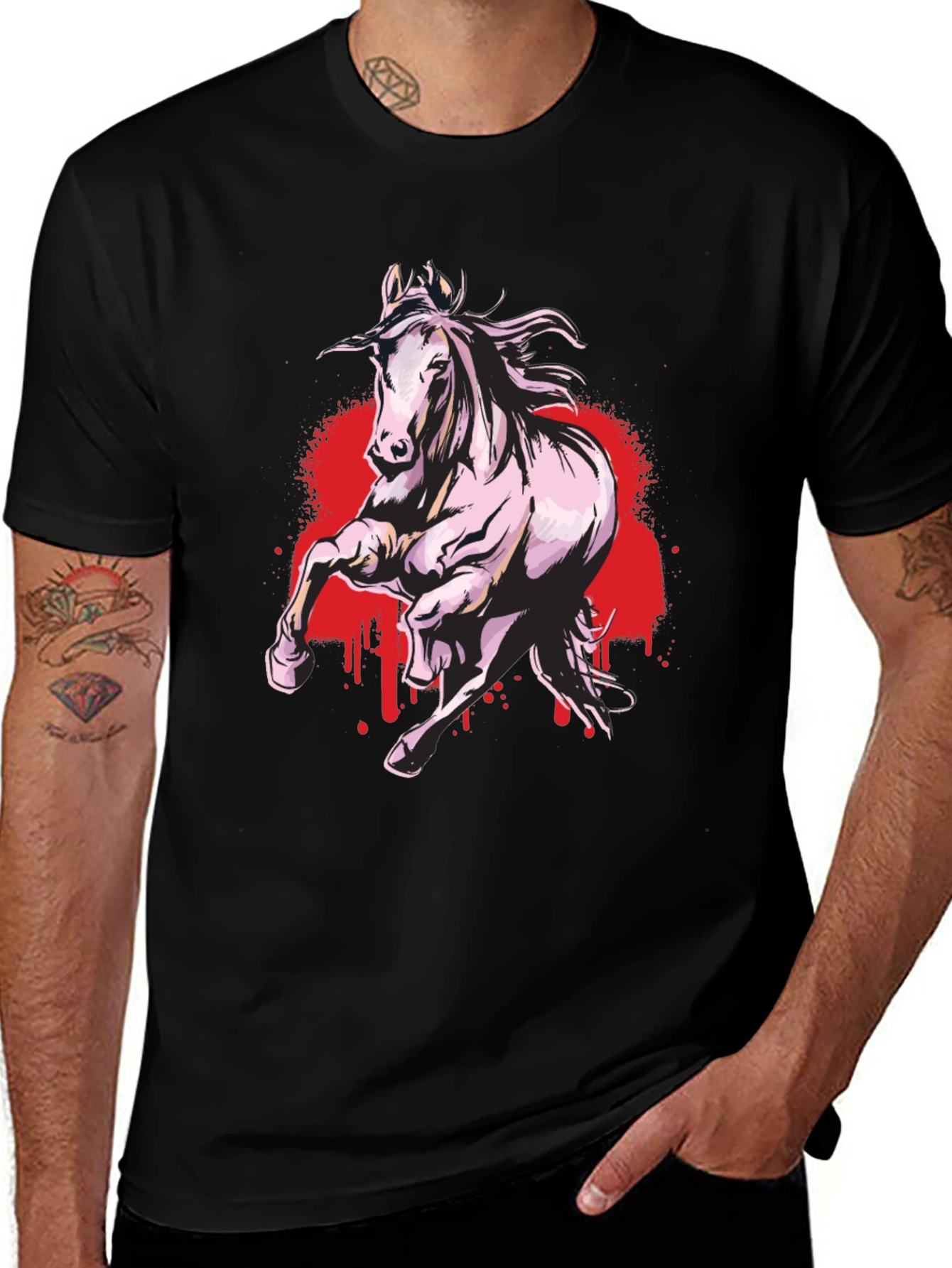 Black Horse Graphic Tee