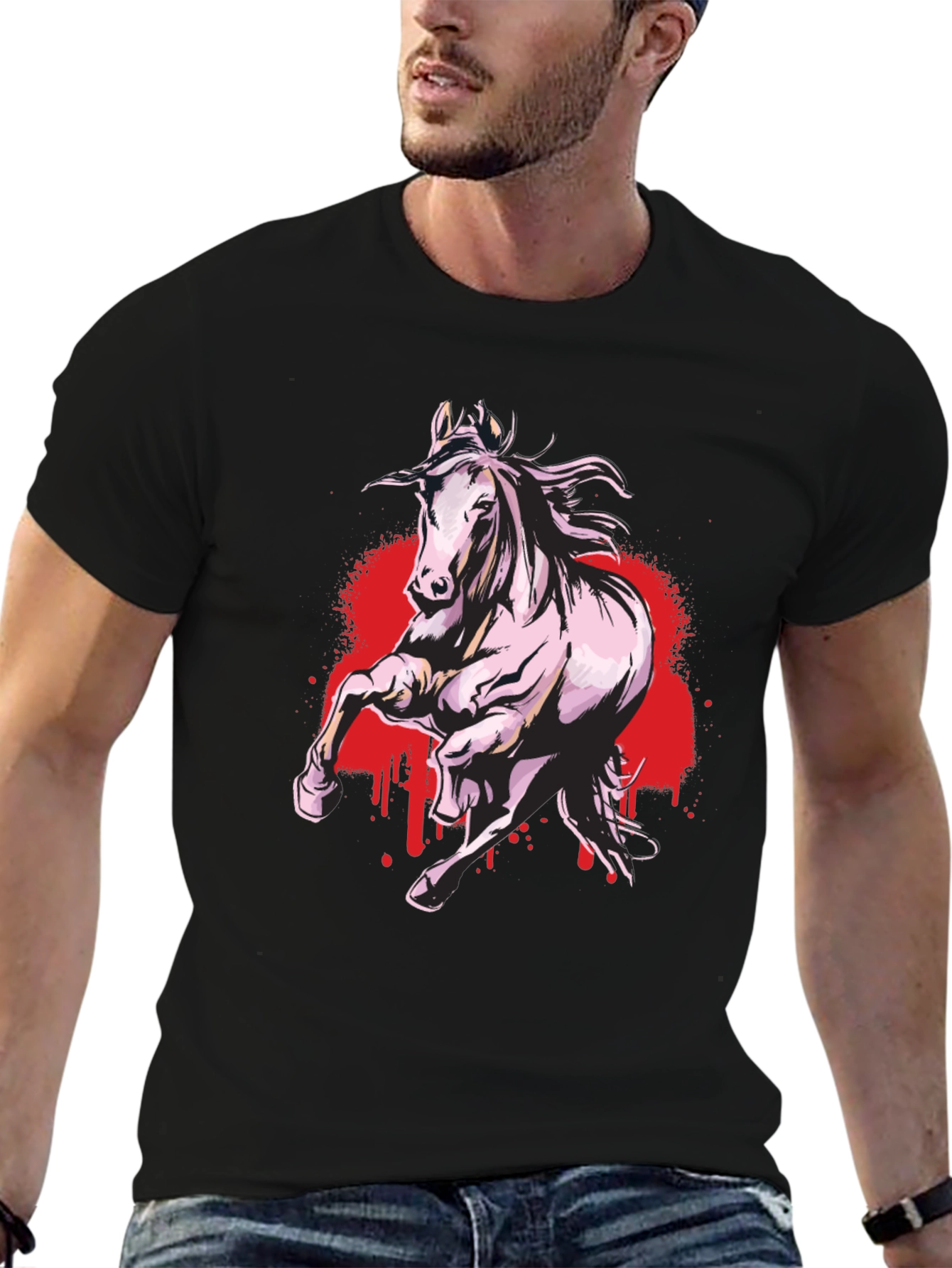 Black Horse Graphic Tee
