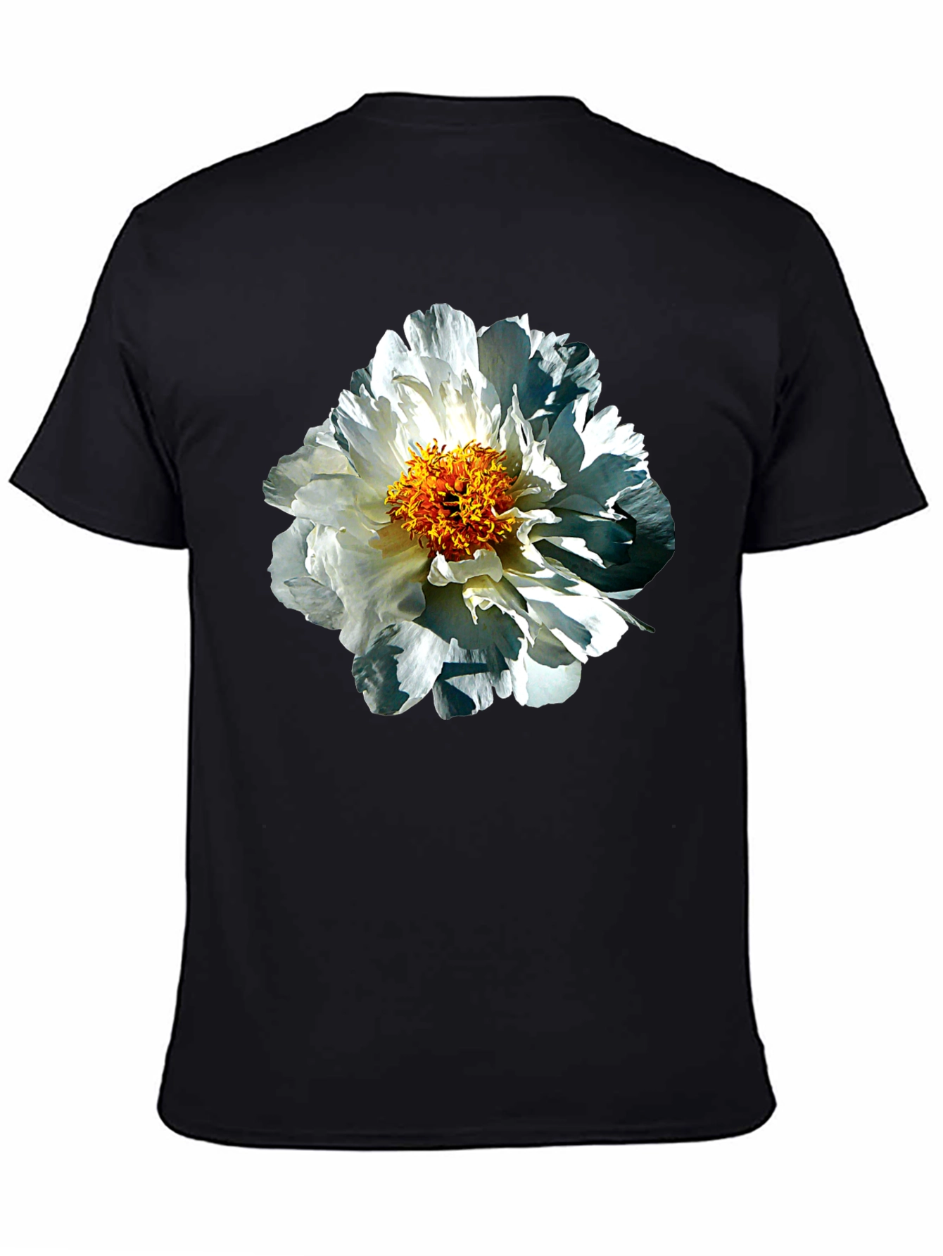 Floral Print Black T-Shirt