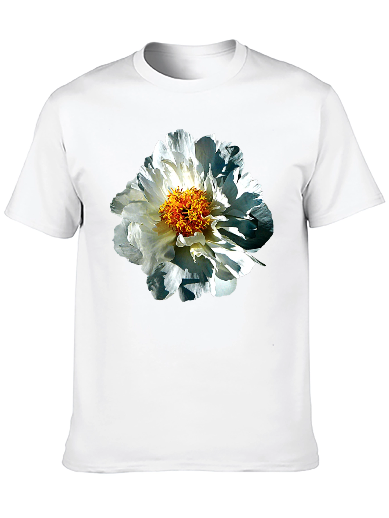 Floral Print Black T-Shirt