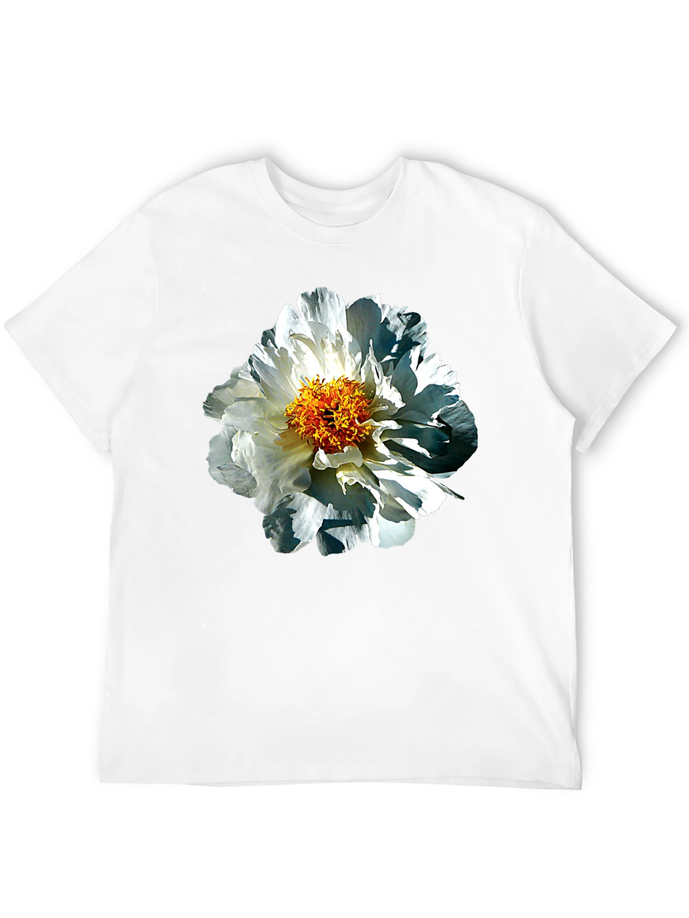 Floral Print Black T-Shirt