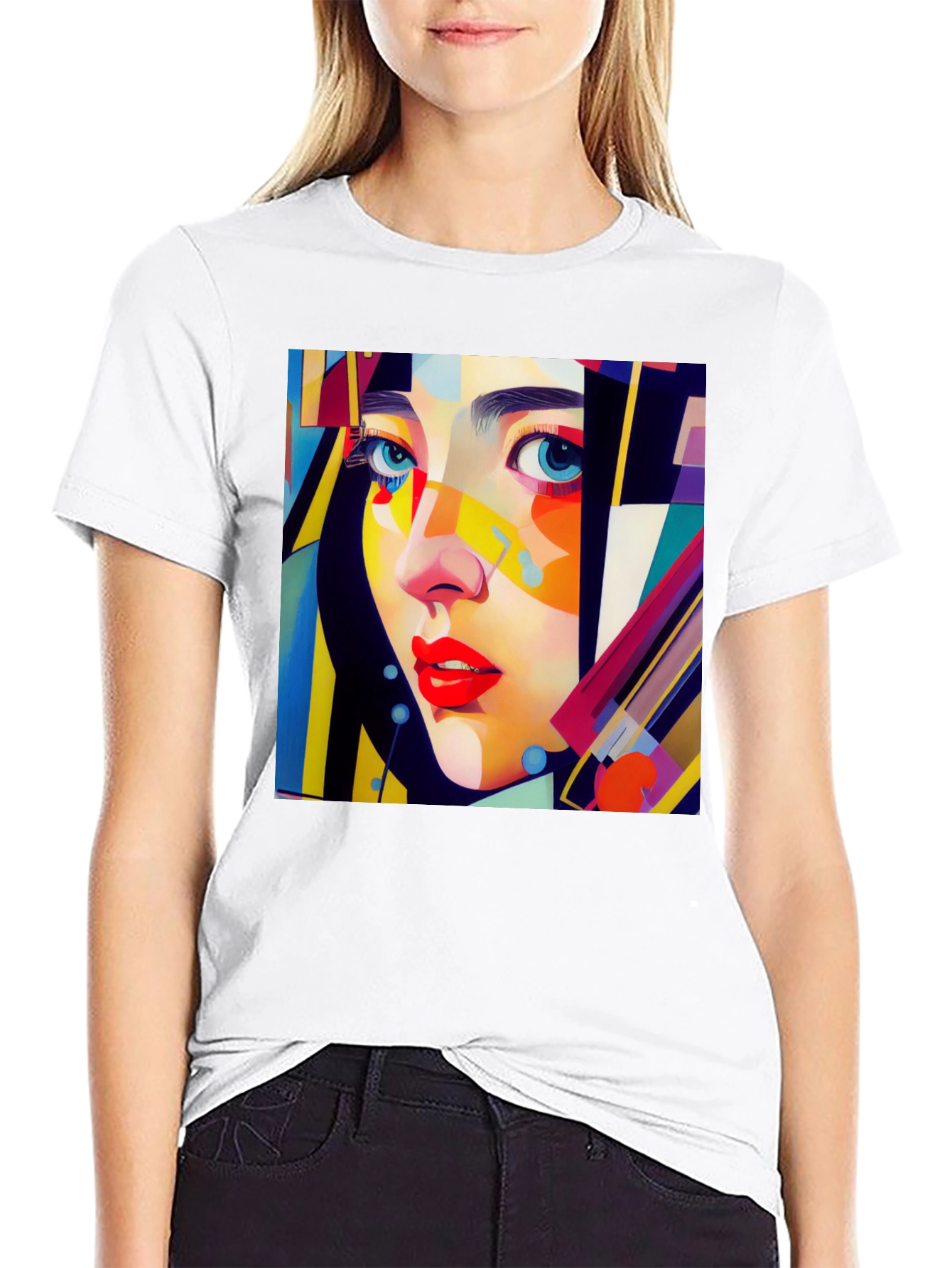 Abstract Woman Art Graphic Tee - Stylish Unisex T-Shirt