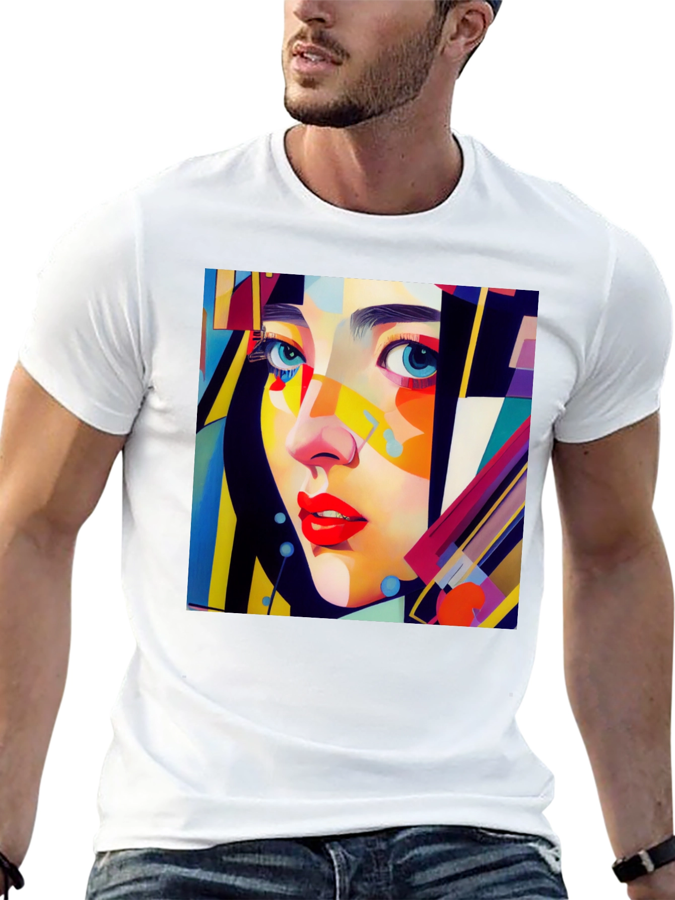 Abstract Woman Art Graphic Tee - Stylish Unisex T-Shirt