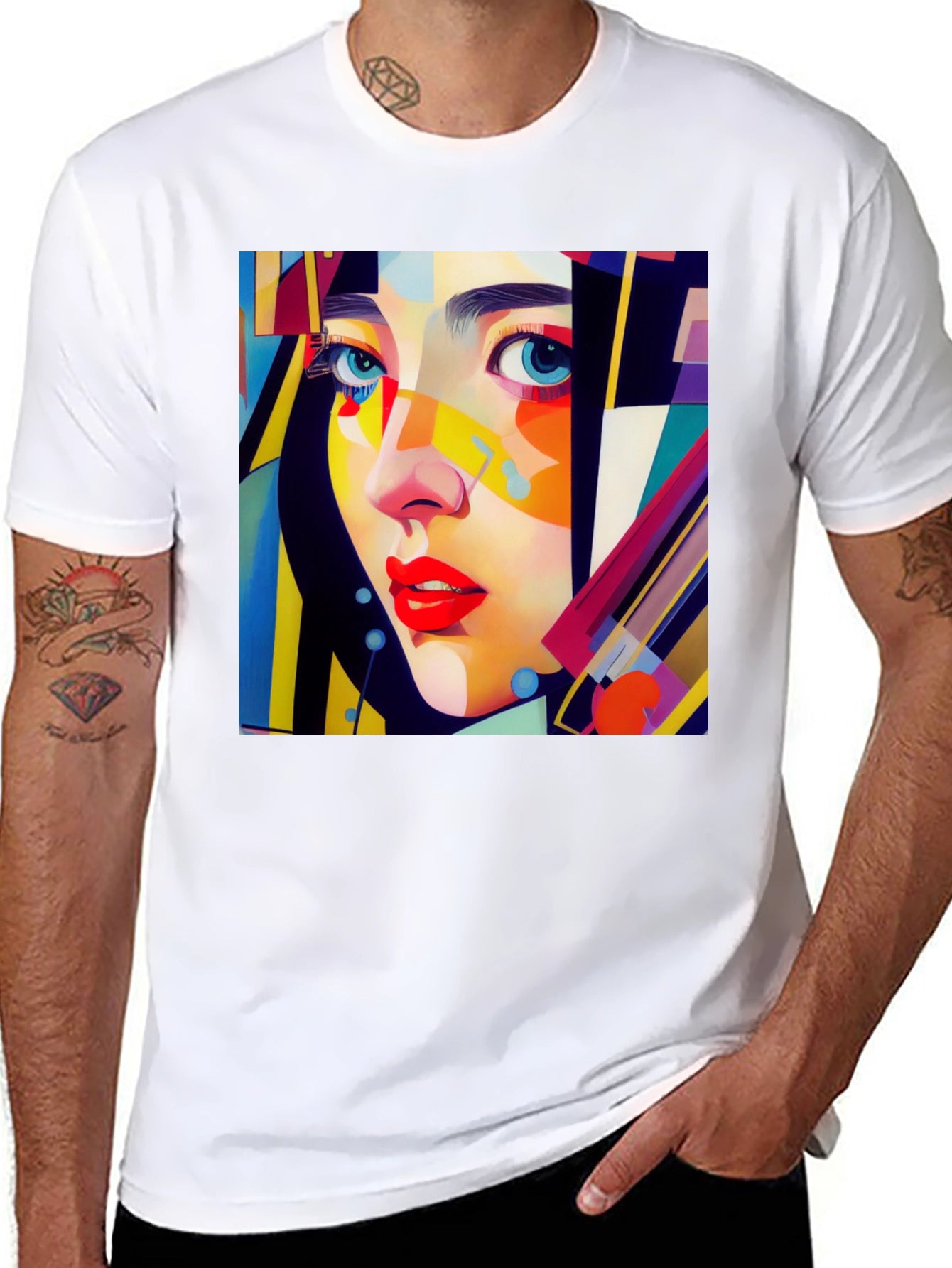 Abstract Woman Art Graphic Tee - Stylish Unisex T-Shirt