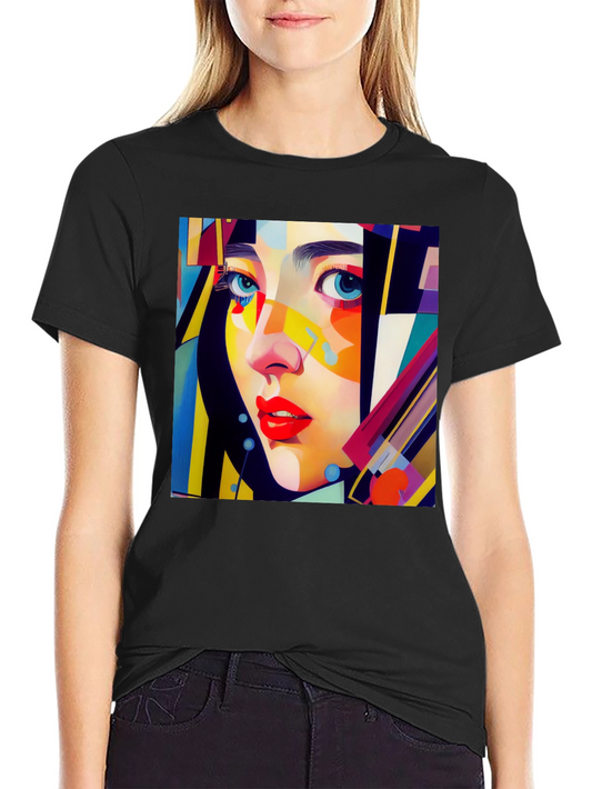 Abstract Woman Art Graphic Tee - Stylish Unisex T-Shirt