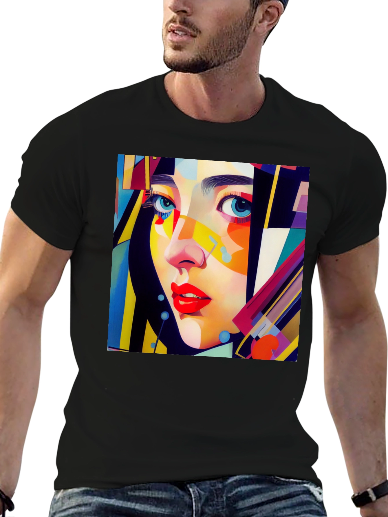 Abstract Woman Art Graphic Tee - Stylish Unisex T-Shirt