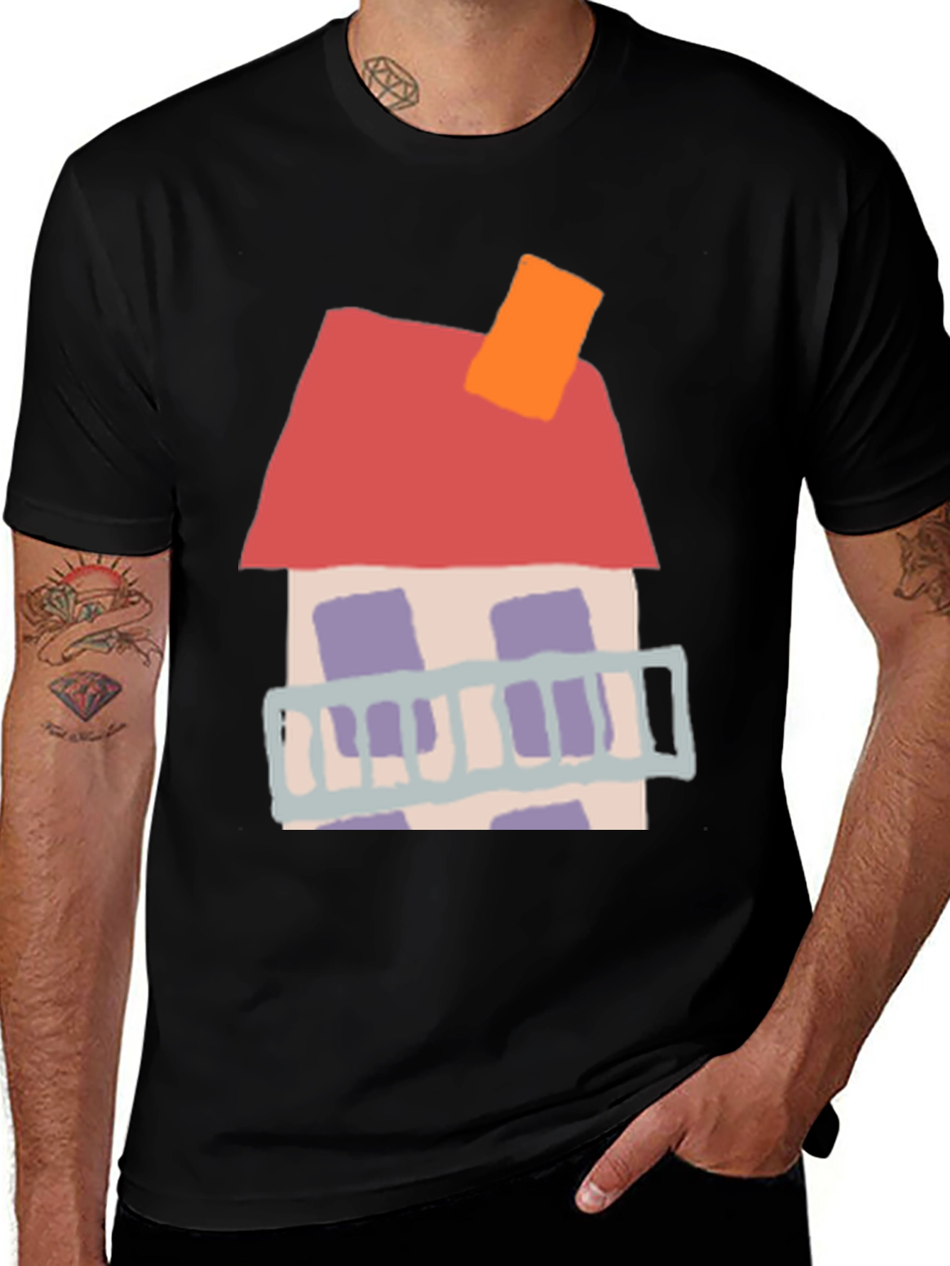 House Graphic T-Shirt - Unique Design