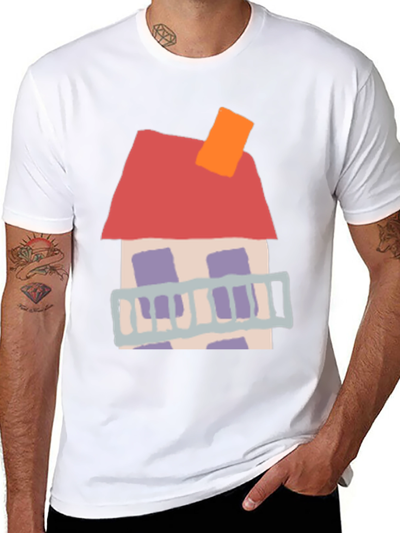House Graphic T-Shirt - Unique Design
