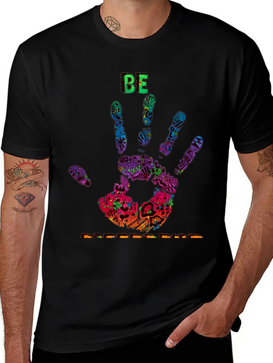Be Creative Colorful Handprint T-Shirt
