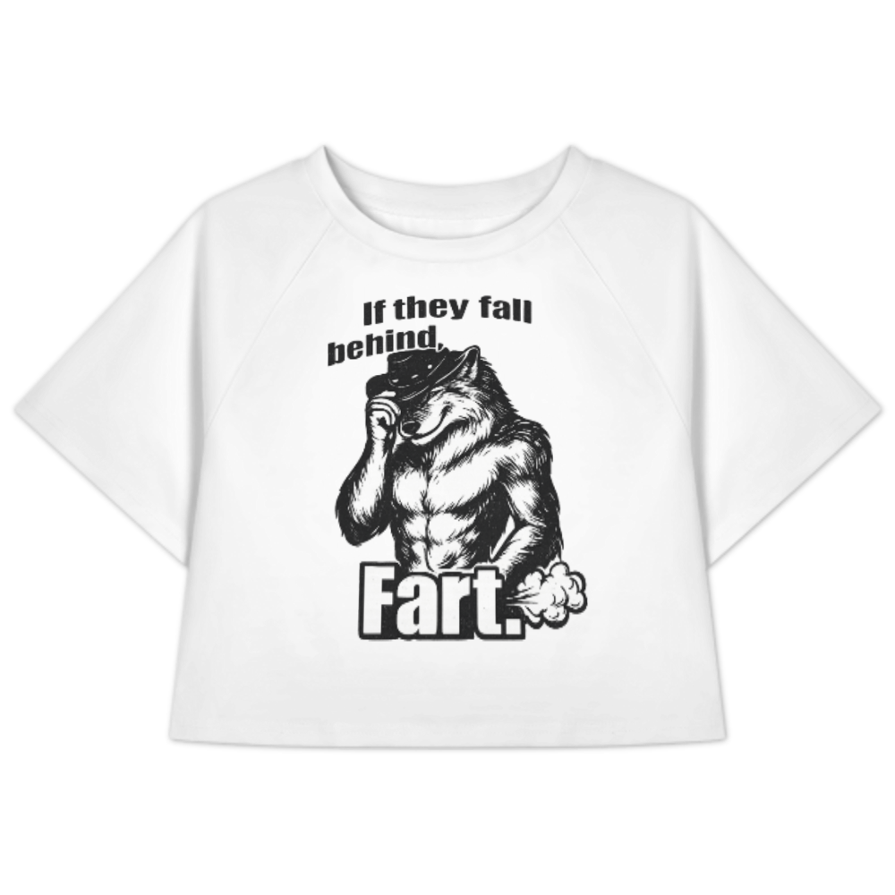 If They Fall Behind, Fart Shirt – Funny Wolf Meme Graphic Tee(z1123)