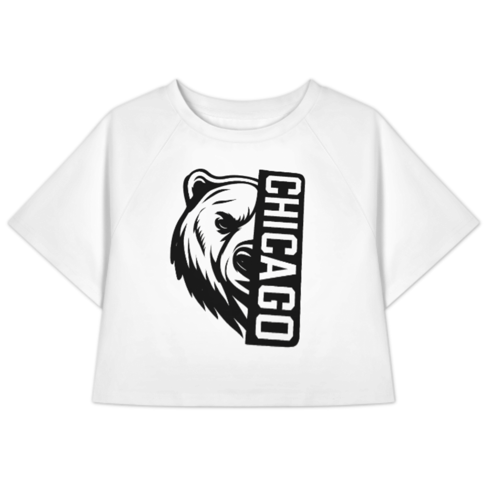 Chicago Bear Graphic Shirt – Fierce Urban Wildlife Retro Tee(z1128)