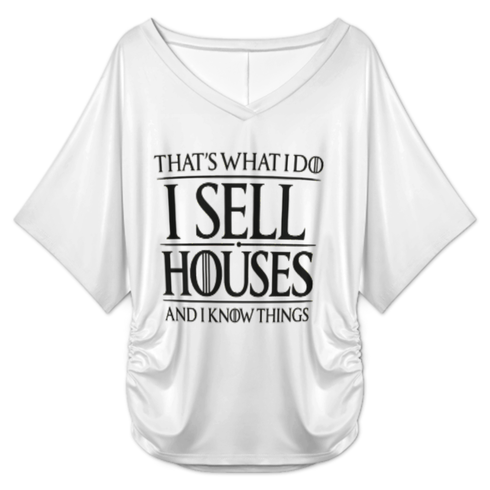 I Sell Houses and I Know Things – Real Estate Humor Graphic T-Shirt(z1087)