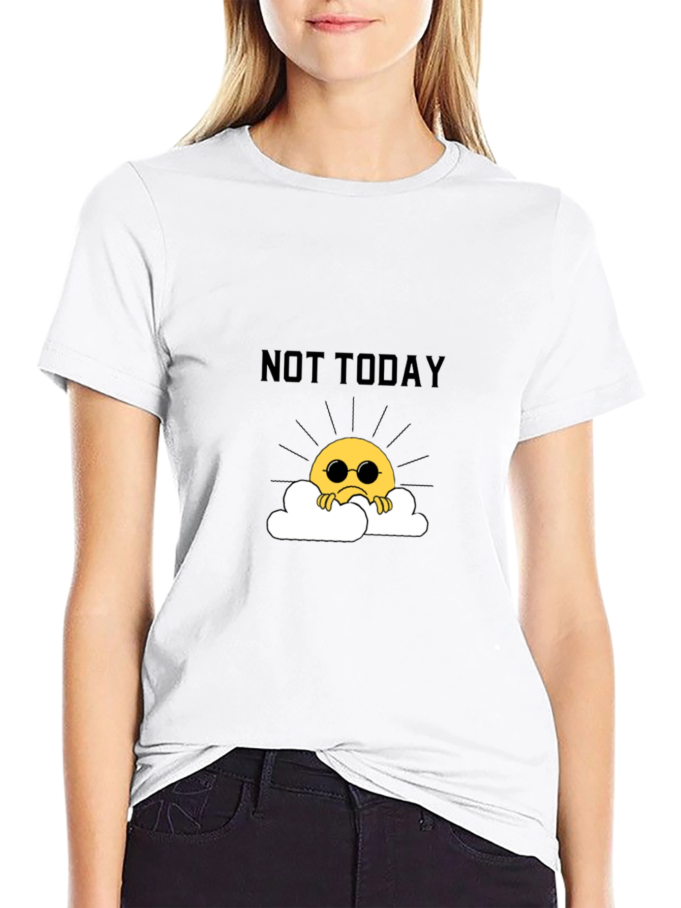 Not Today Graphic Tee - Unisex Black T-Shirt