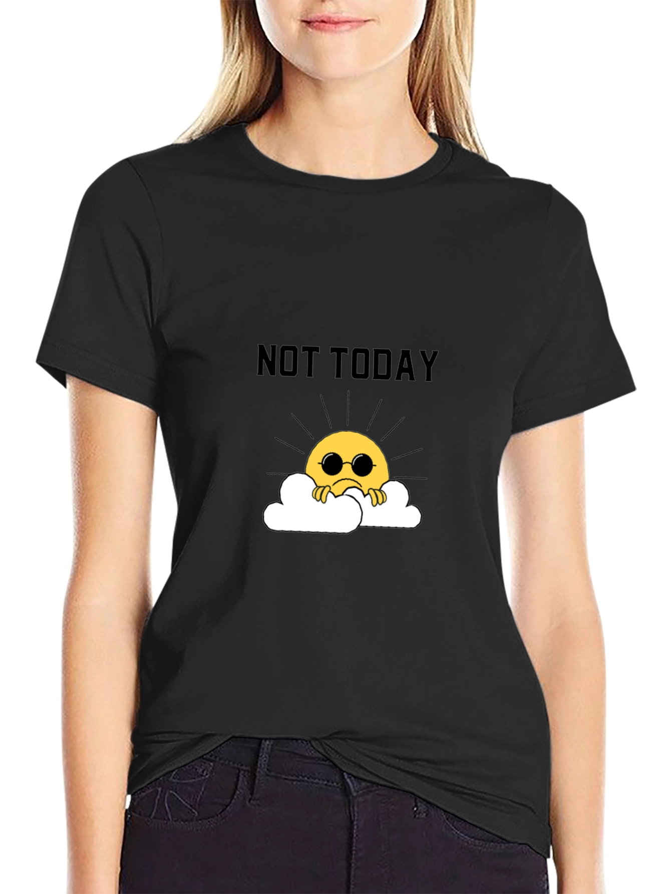 Not Today Graphic Tee - Unisex Black T-Shirt