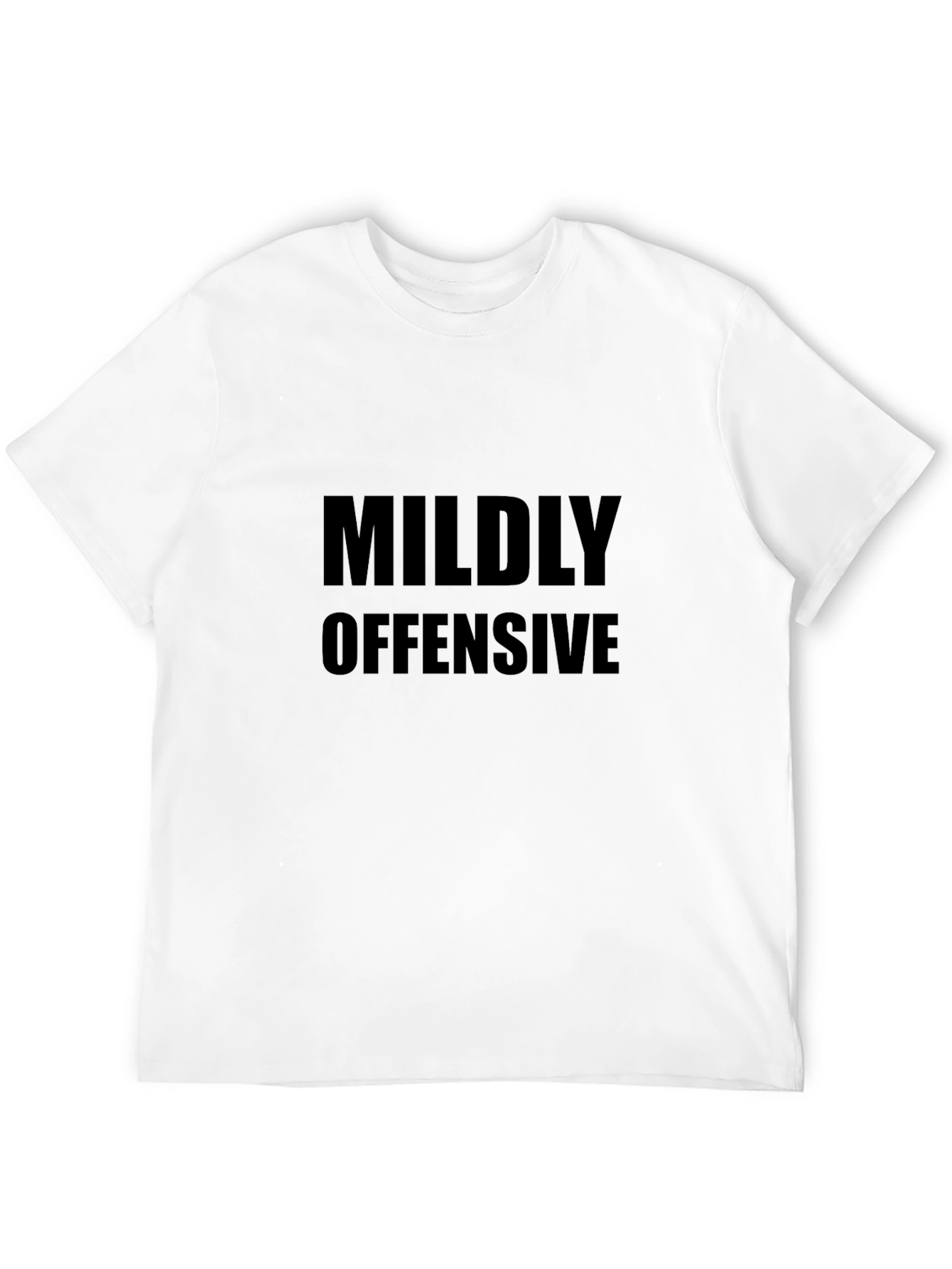 Mildly Offensive Black T-Shirt for Men