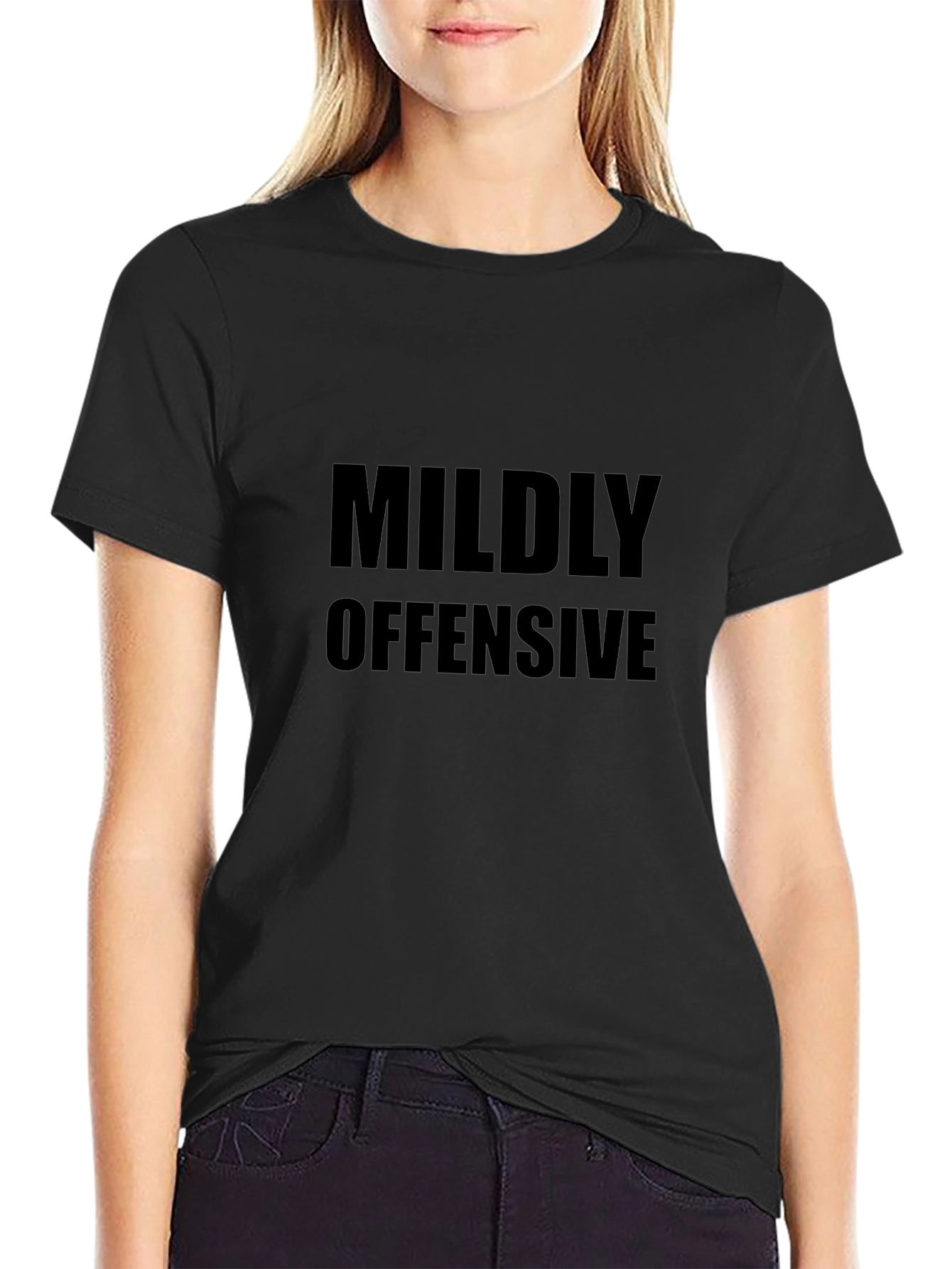 Mildly Offensive Black T-Shirt for Men