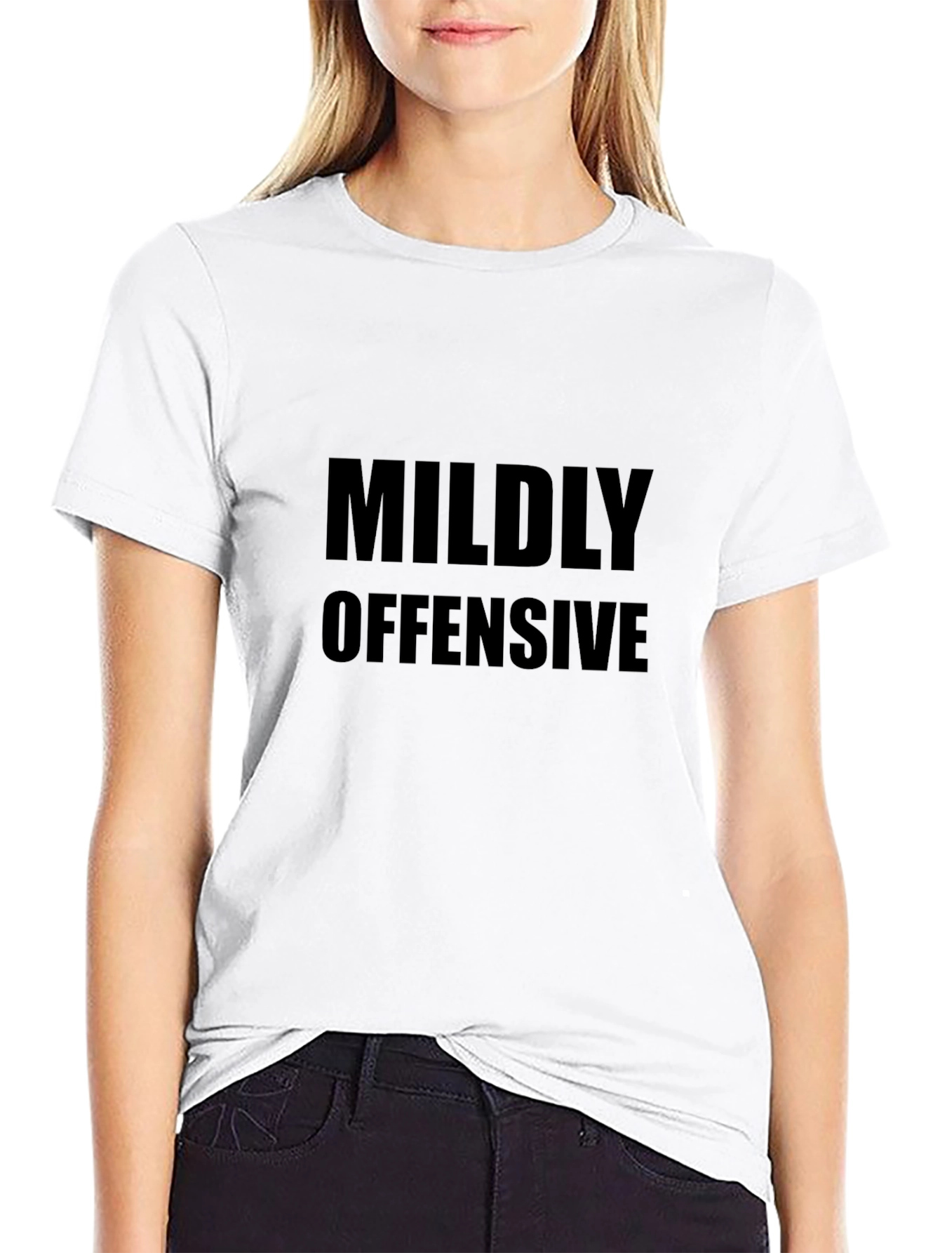 Mildly Offensive Black T-Shirt for Men