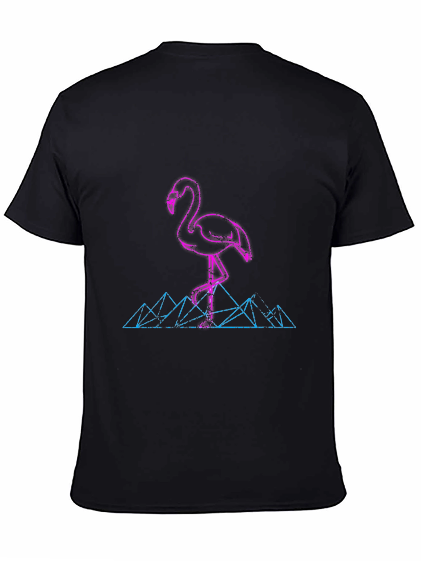 Neon Flamingo Graphic Tee - Retro Style