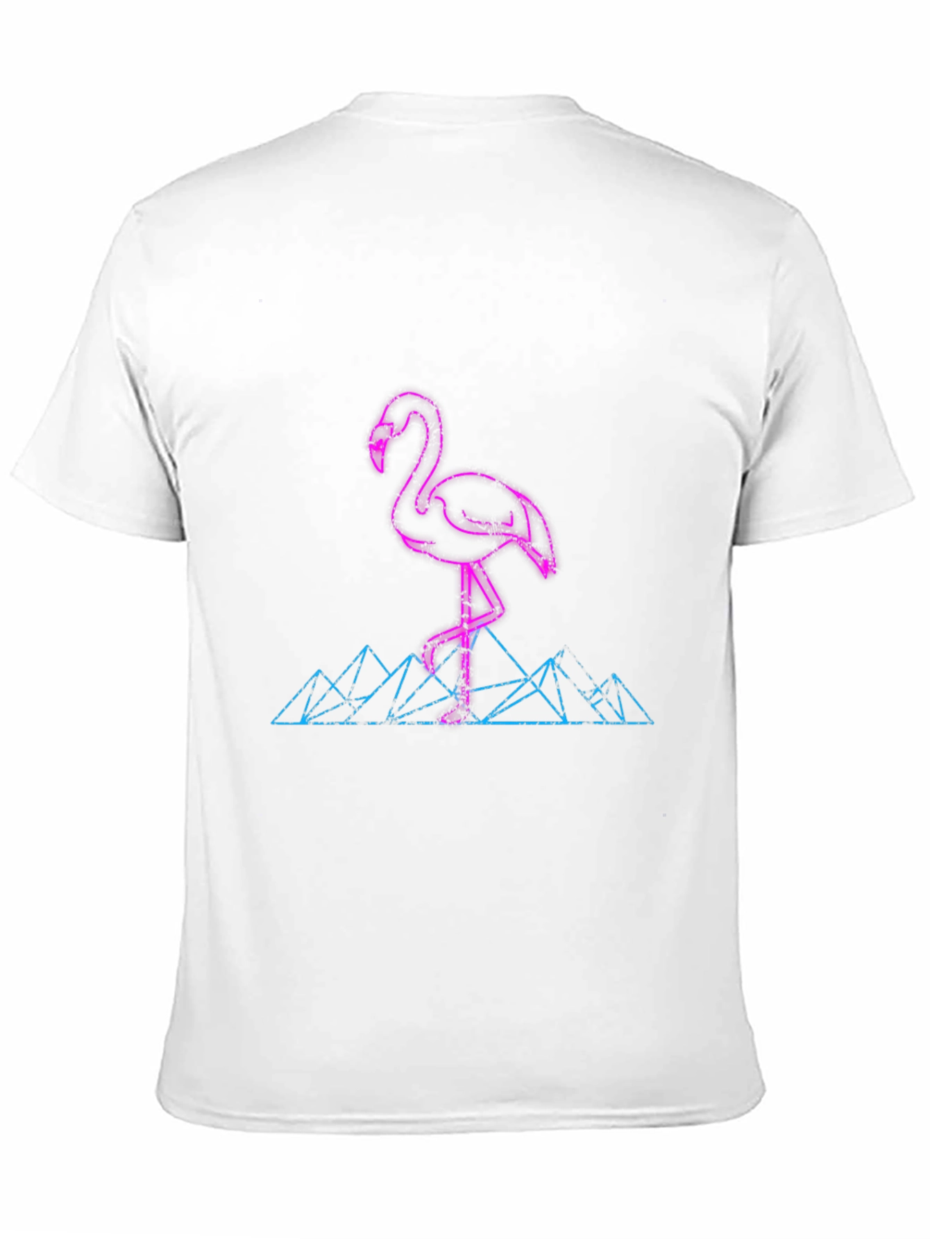 Neon Flamingo Graphic Tee - Retro Style