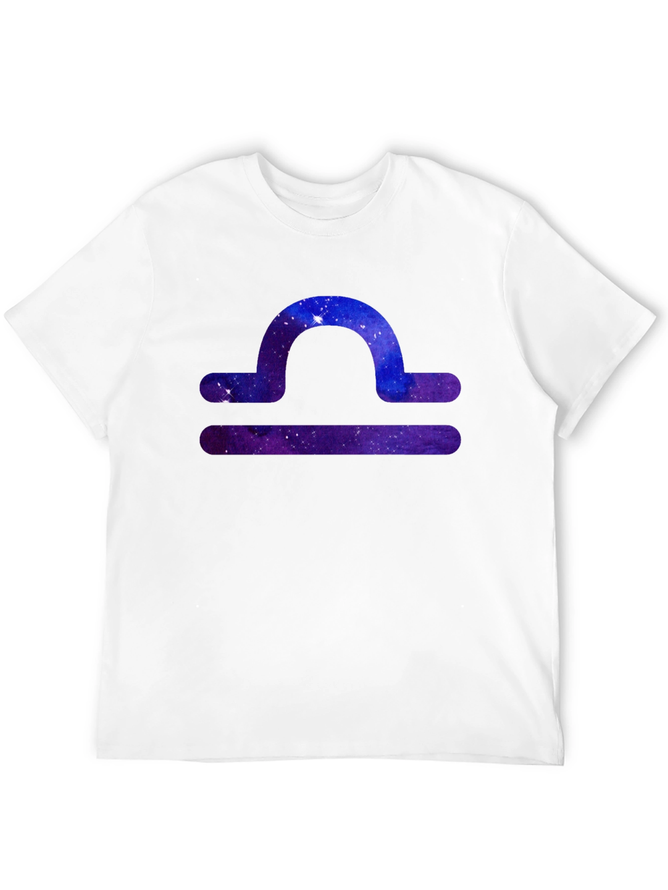Libra Zodiac Galaxy T-Shirt - Black
