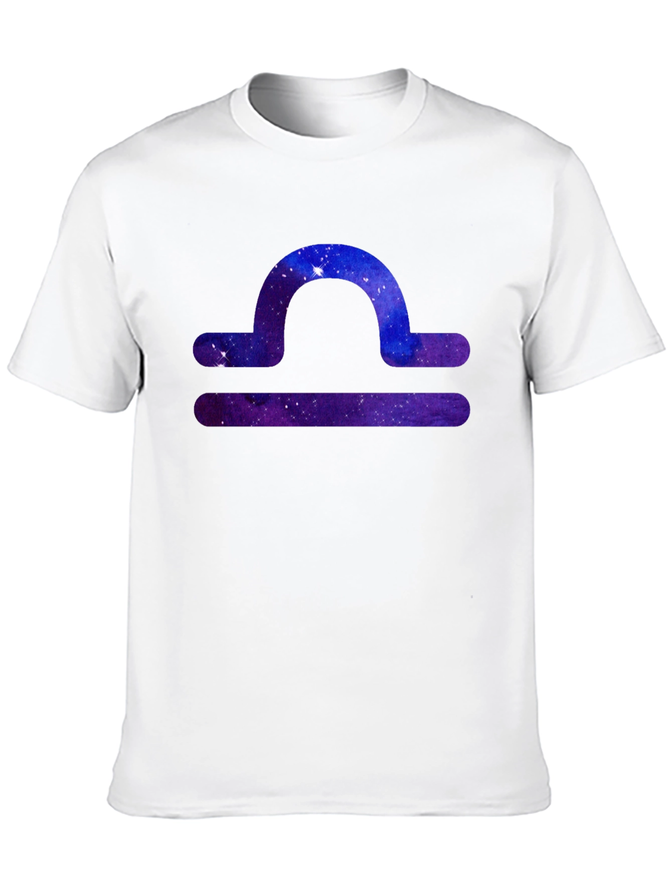 Libra Zodiac Galaxy T-Shirt - Black