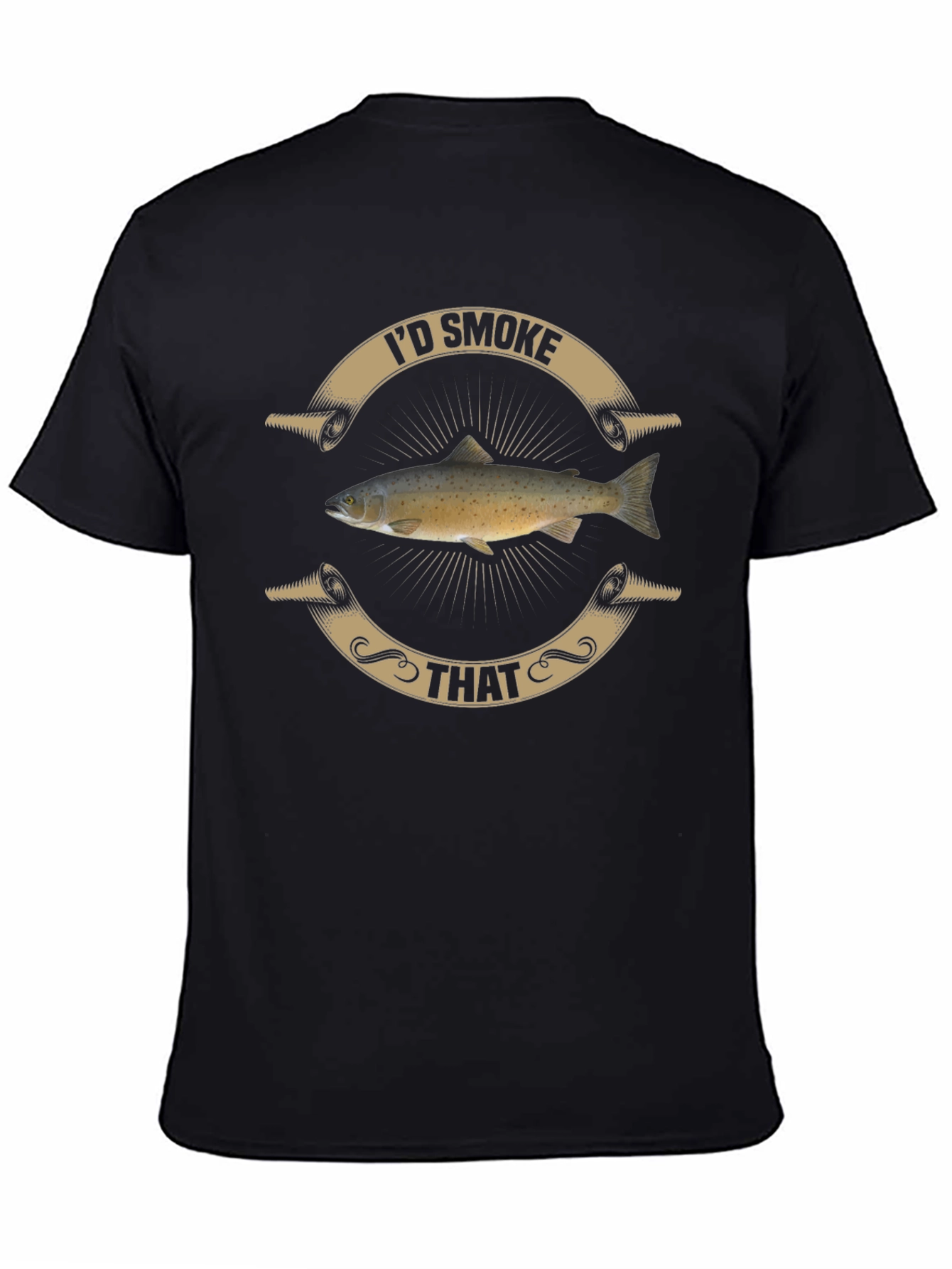 Id Smoke That Fish Graphic T-Shirt
