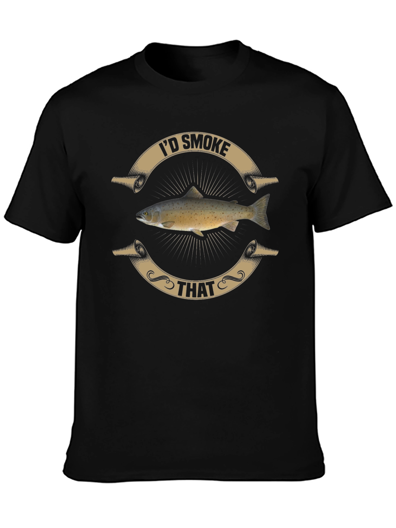 Id Smoke That Fish Graphic T-Shirt