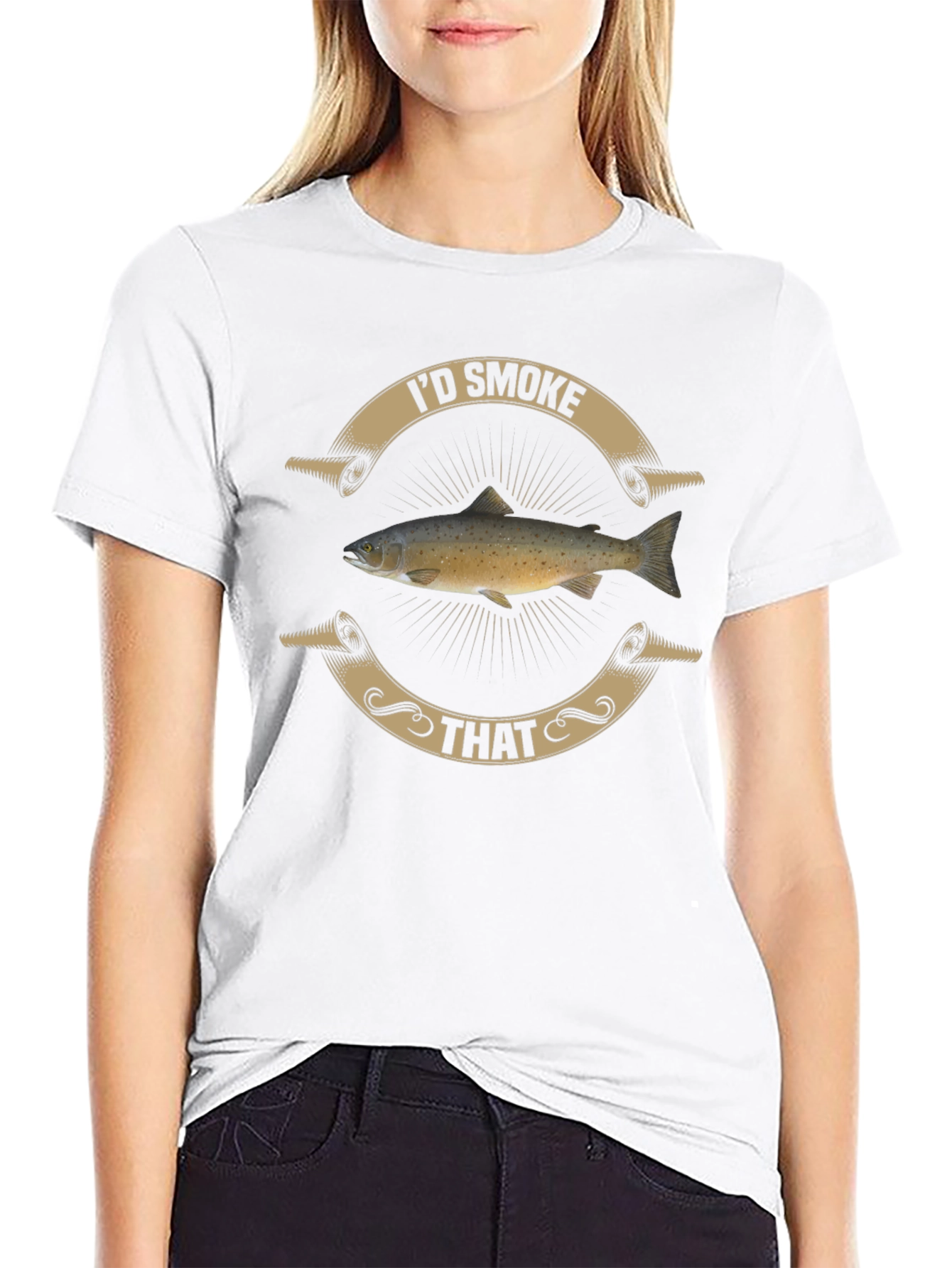 Id Smoke That Fish Graphic T-Shirt