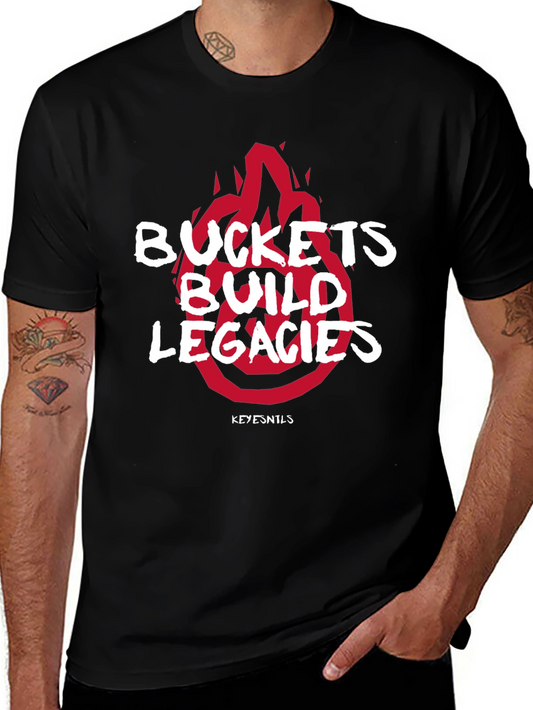 Buckets Build Legacies Graphic Tee - Black