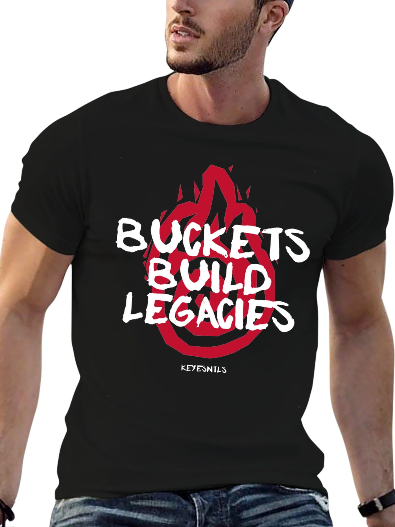 Buckets Build Legacies Graphic Tee - Black