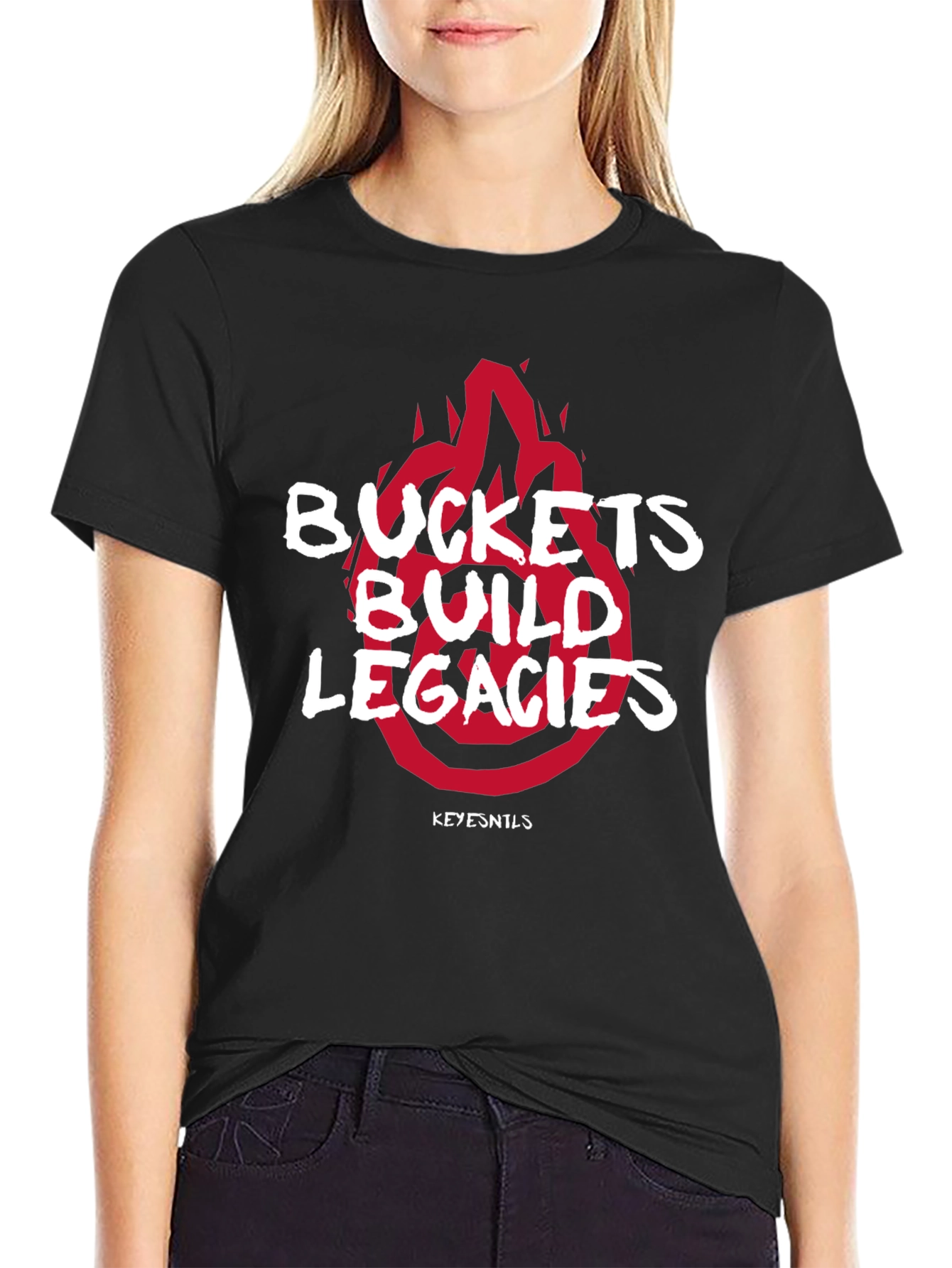 Buckets Build Legacies Graphic Tee - Black