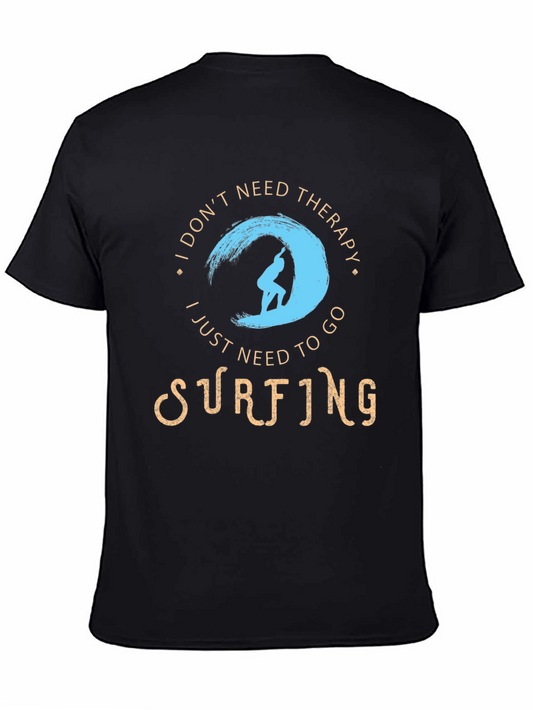 Surfing Therapy T-Shirt - Black