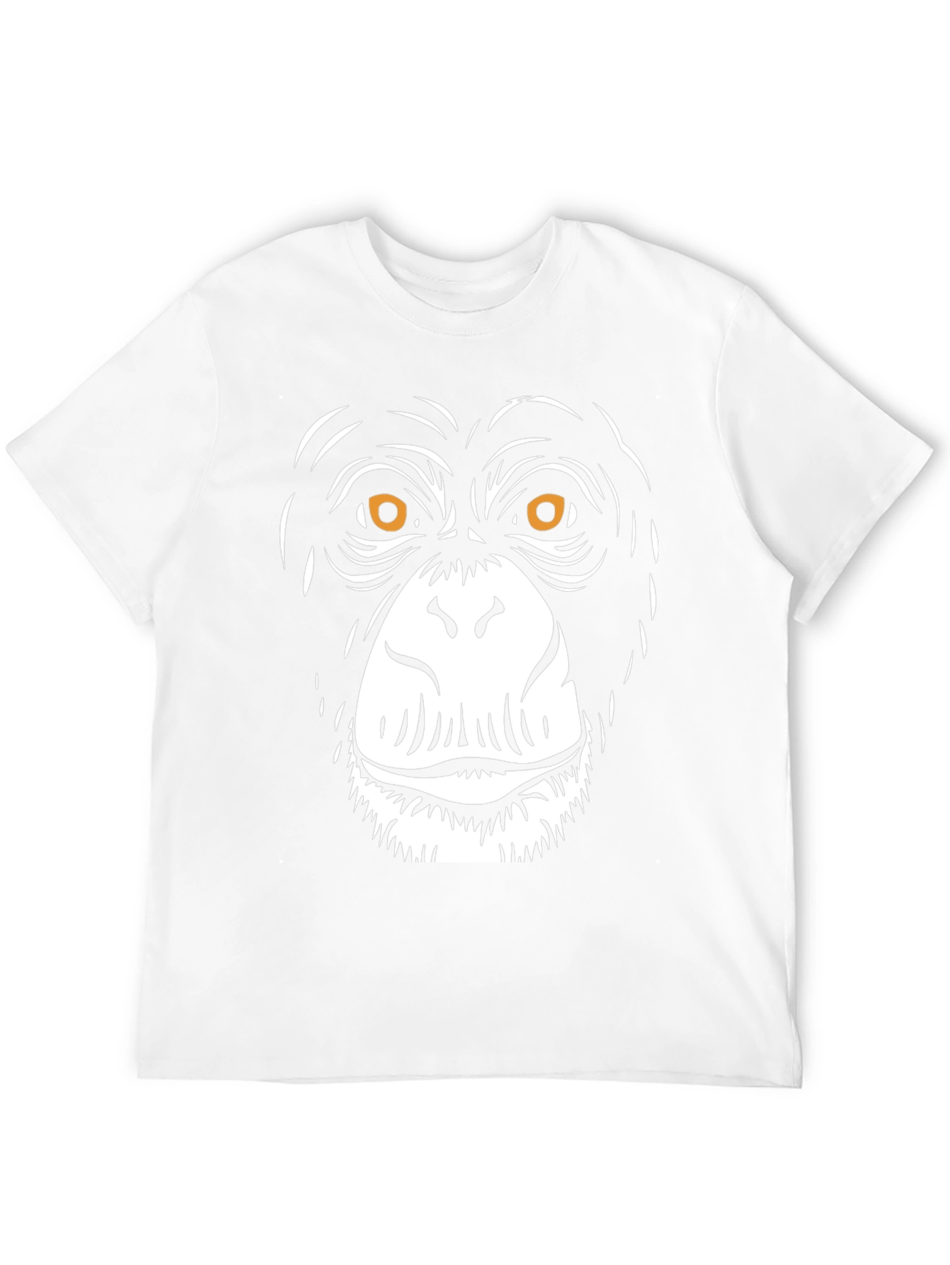 Chimpanzee Face Graphic Black T-Shirt