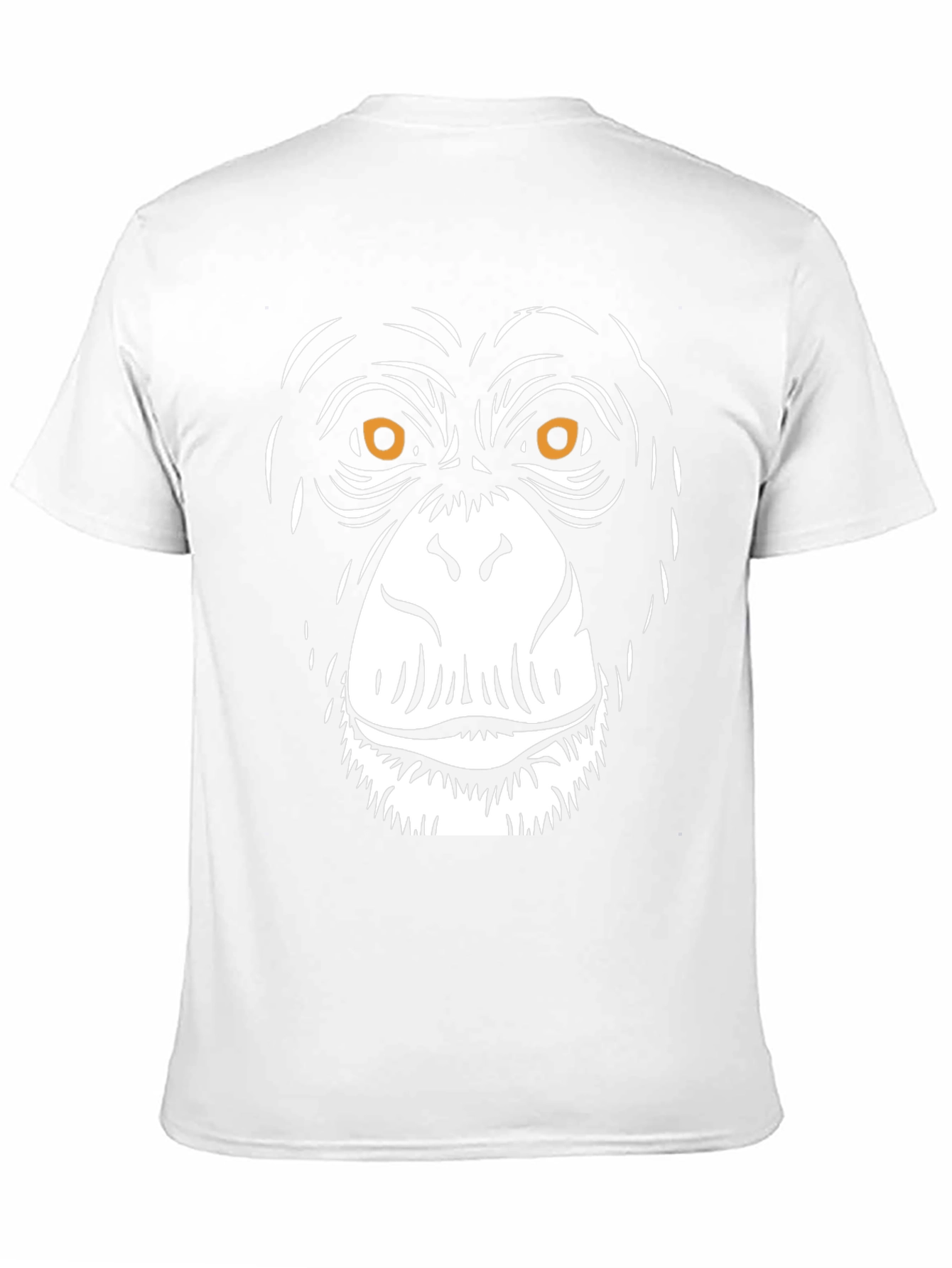 Chimpanzee Face Graphic Black T-Shirt