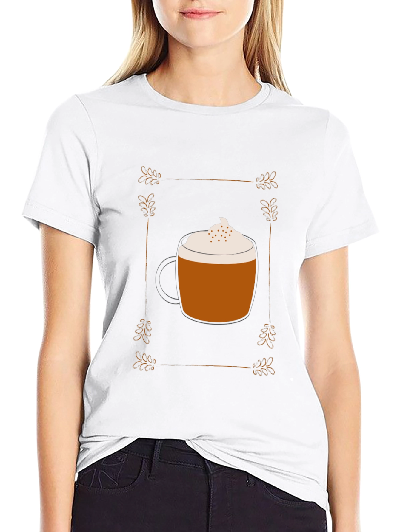 Latte Art T-Shirt - Coffee Lover Tee