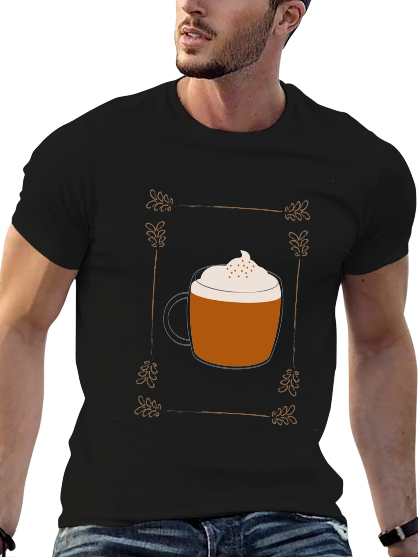 Latte Art T-Shirt - Coffee Lover Tee