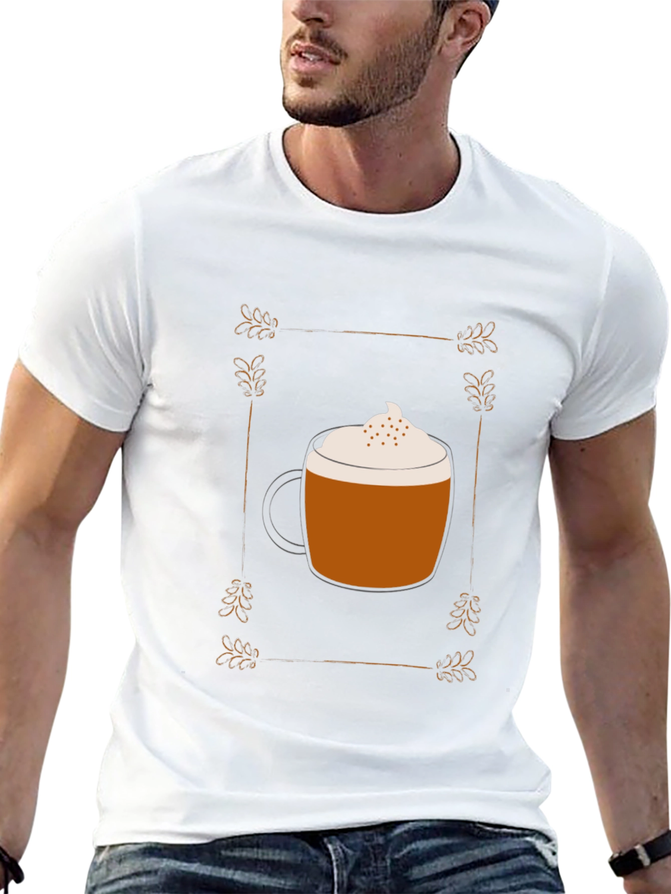 Latte Art T-Shirt - Coffee Lover Tee