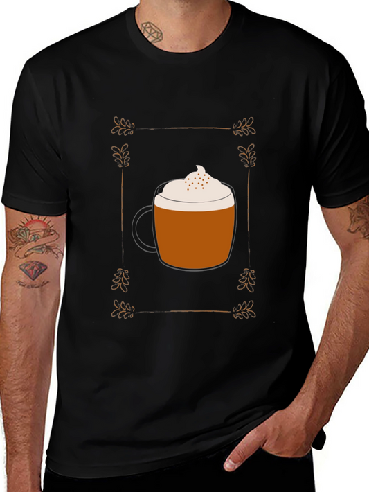 Latte Art T-Shirt - Coffee Lover Tee