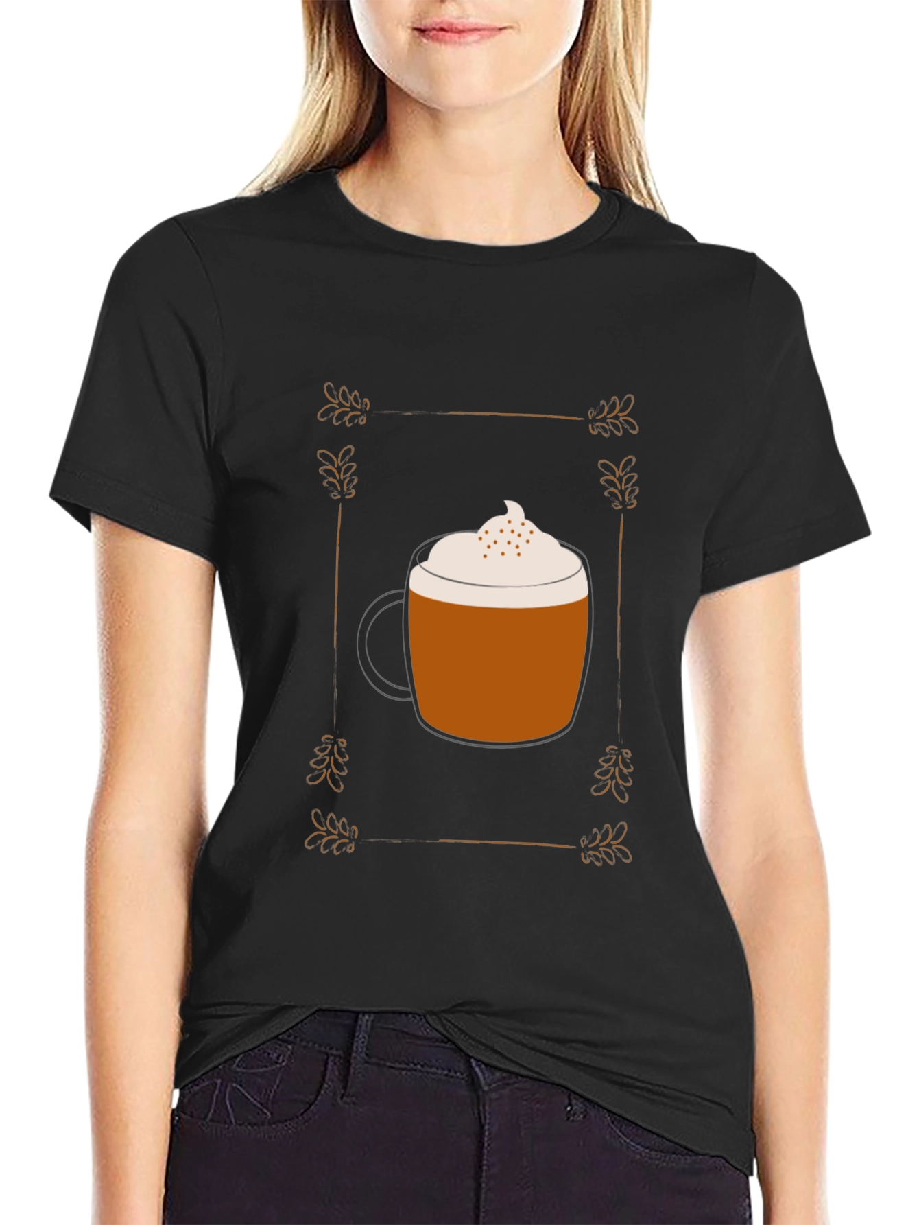 Latte Art T-Shirt - Coffee Lover Tee