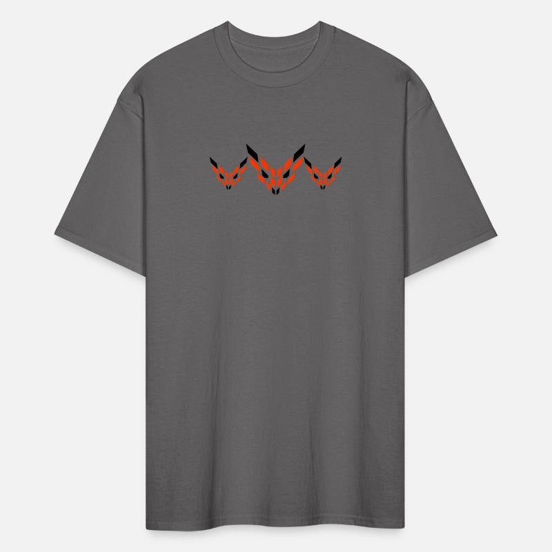 3 Foxes Abstract Pattern Logo Evil Eye Friend Team