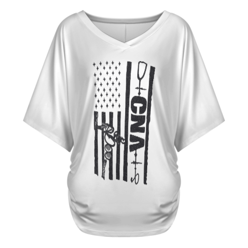 CNA American Flag Nurse Graphic T-Shirt – Healthcare Pride Tee(z1085)