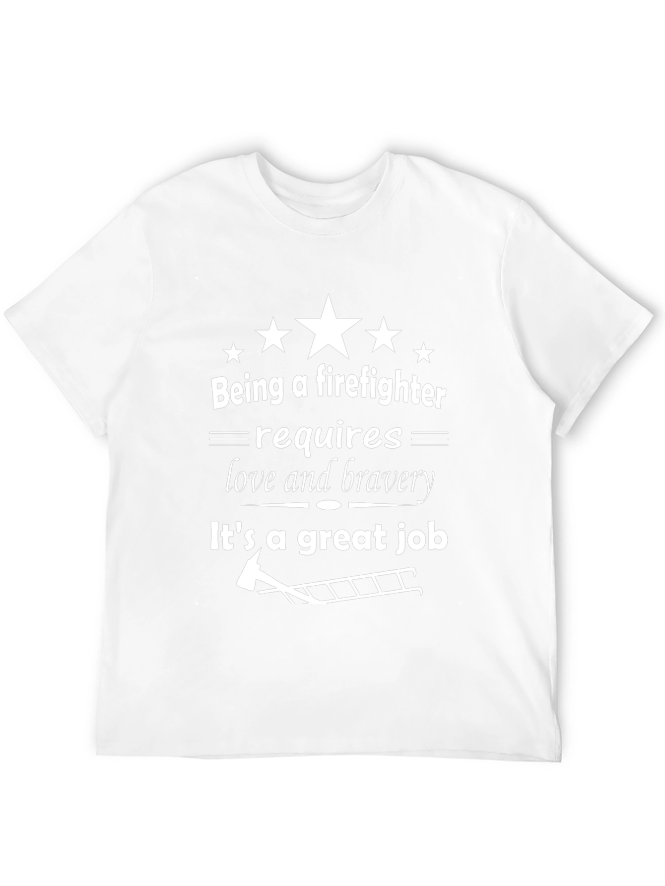 Firefighter Love & Bravery Graphic T-Shirt