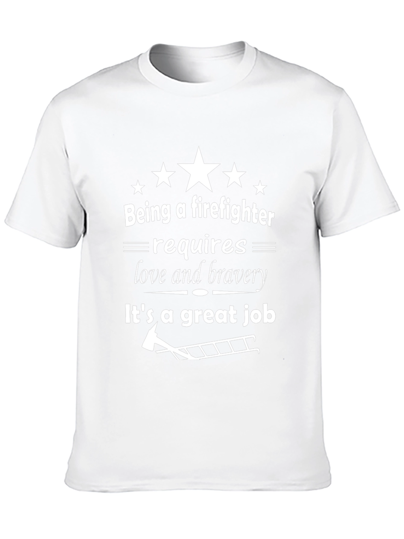 Firefighter Love & Bravery Graphic T-Shirt