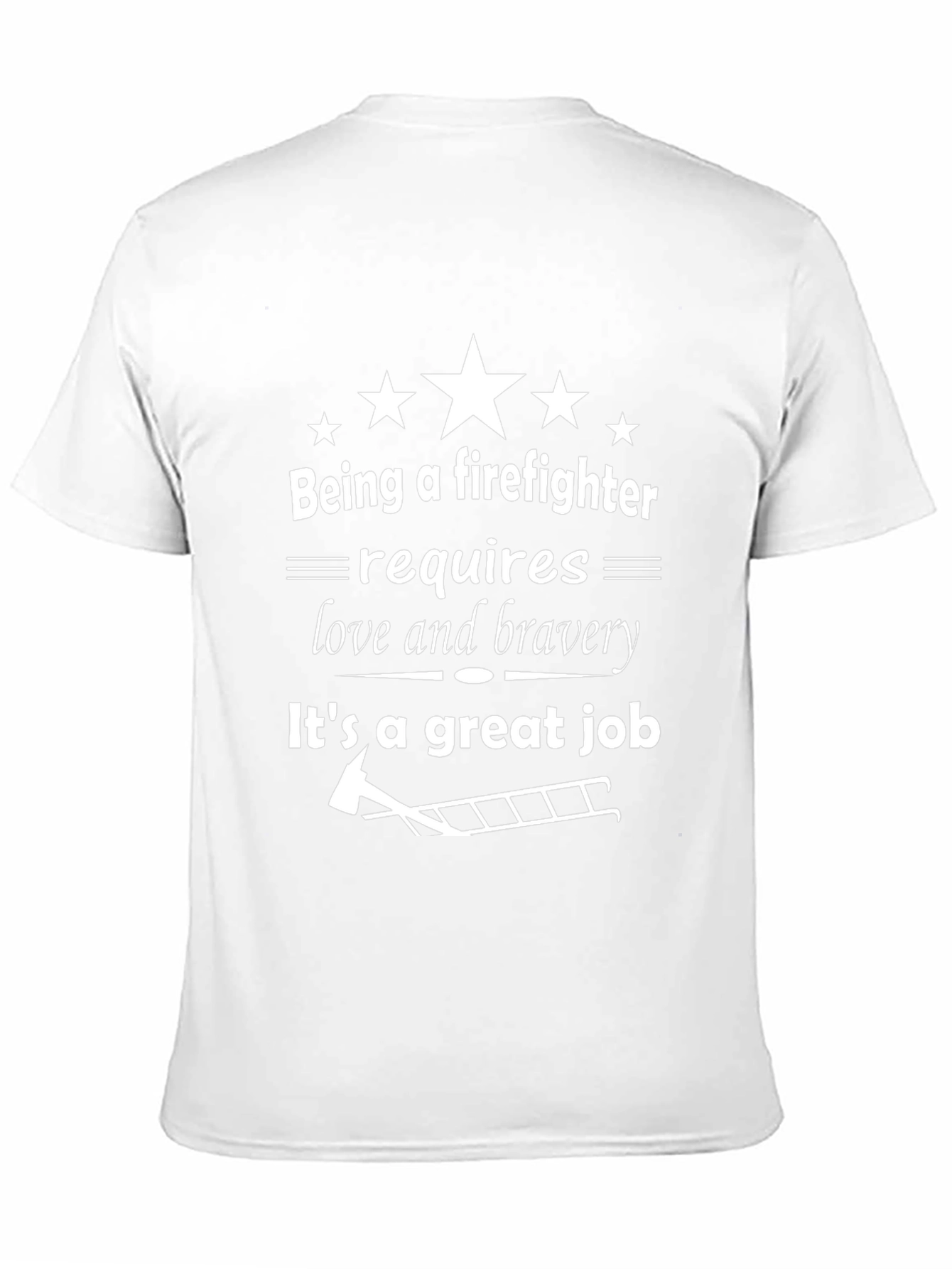 Firefighter Love & Bravery Graphic T-Shirt