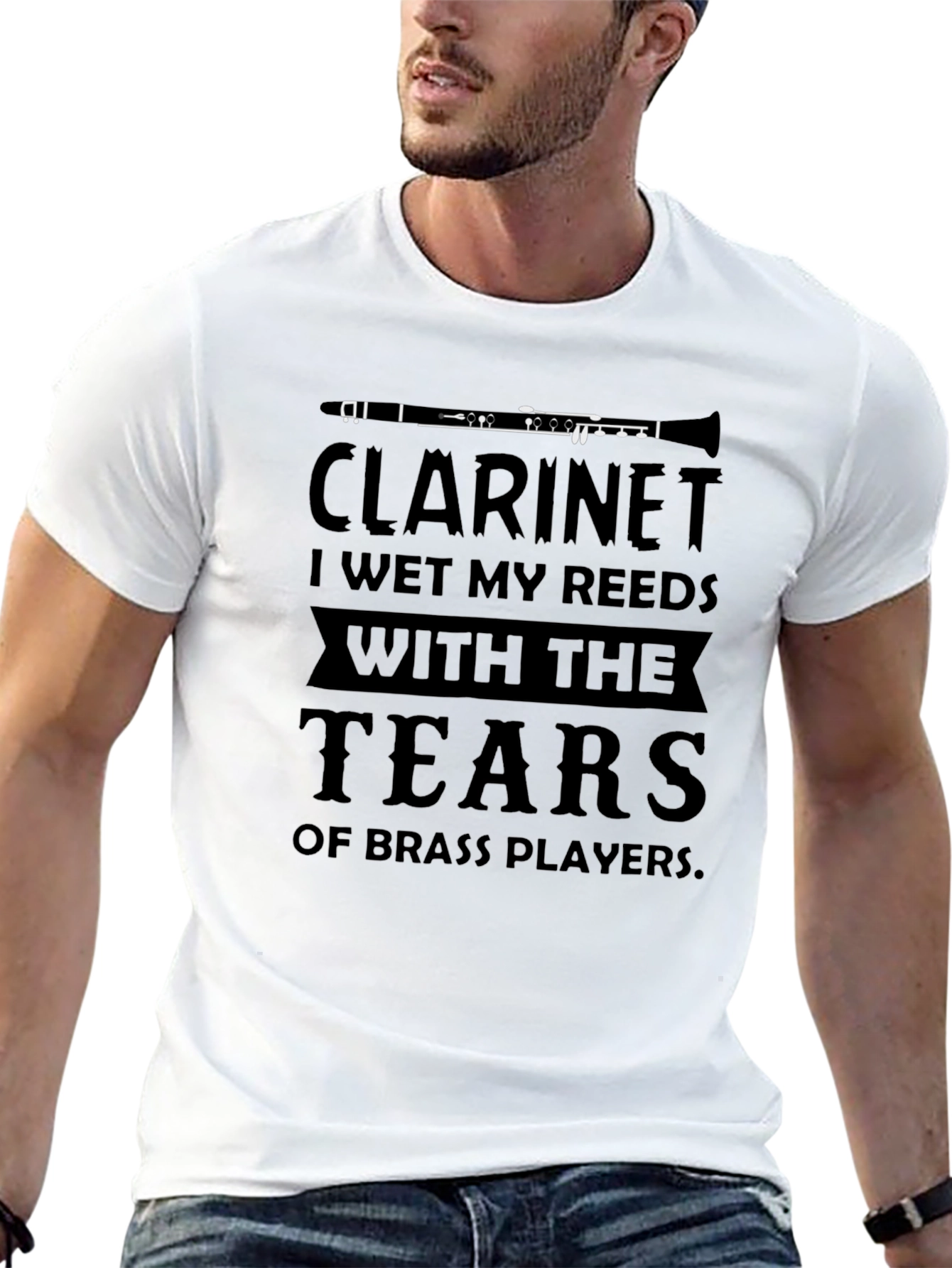 Clarinet Tears of Brass Players Black T-Shirt