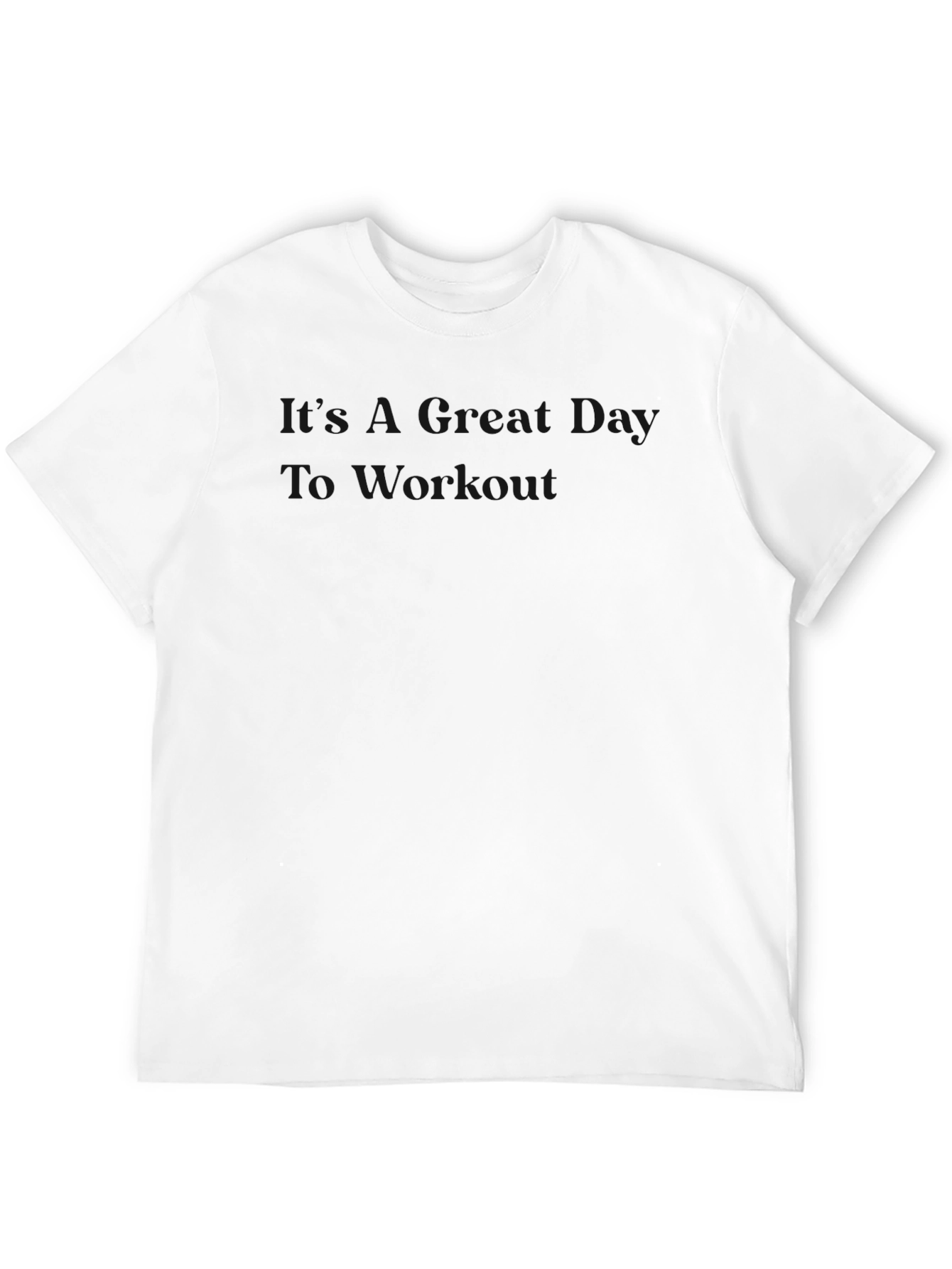 Mens Solid Black Crew Neck T-Shirt