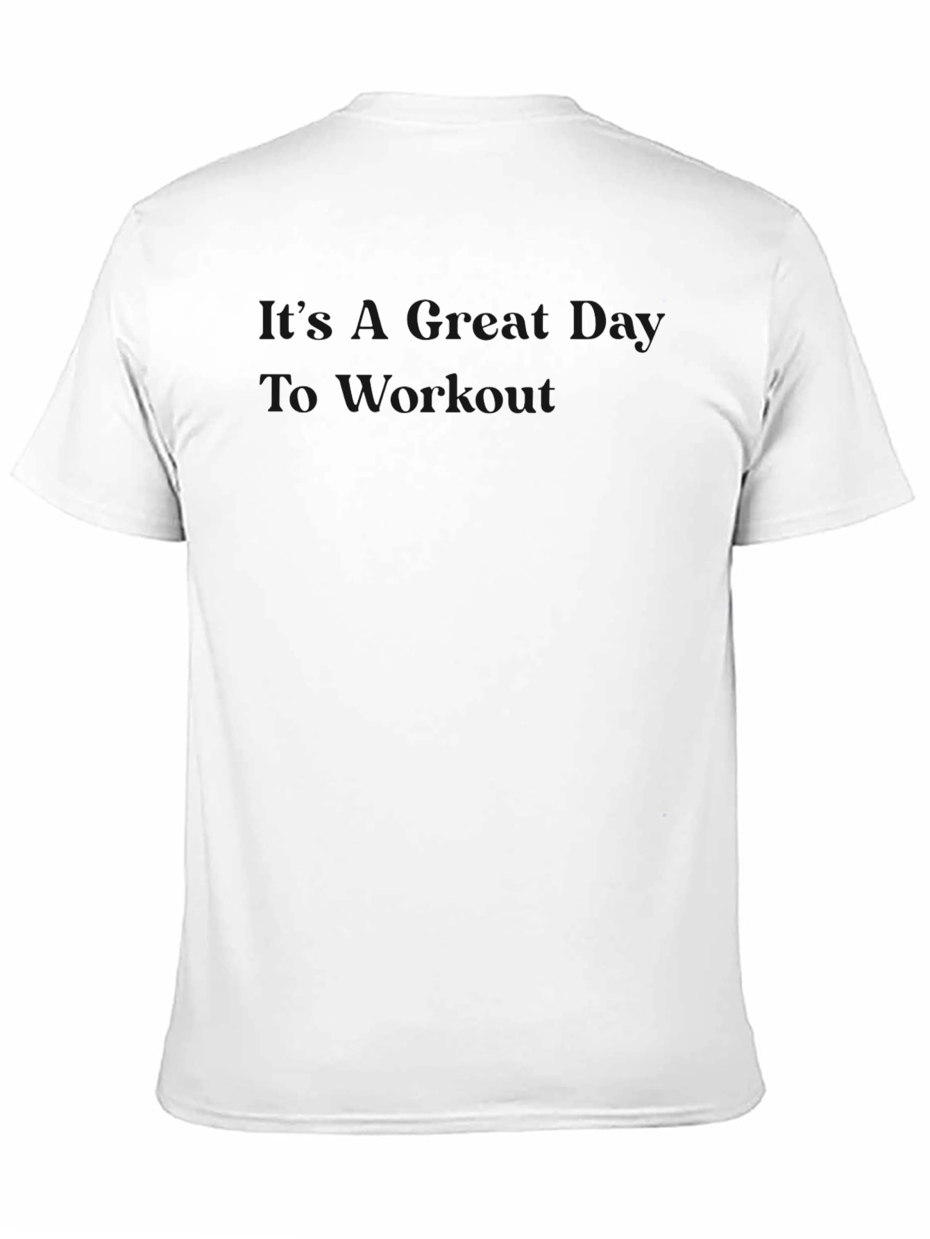Mens Solid Black Crew Neck T-Shirt
