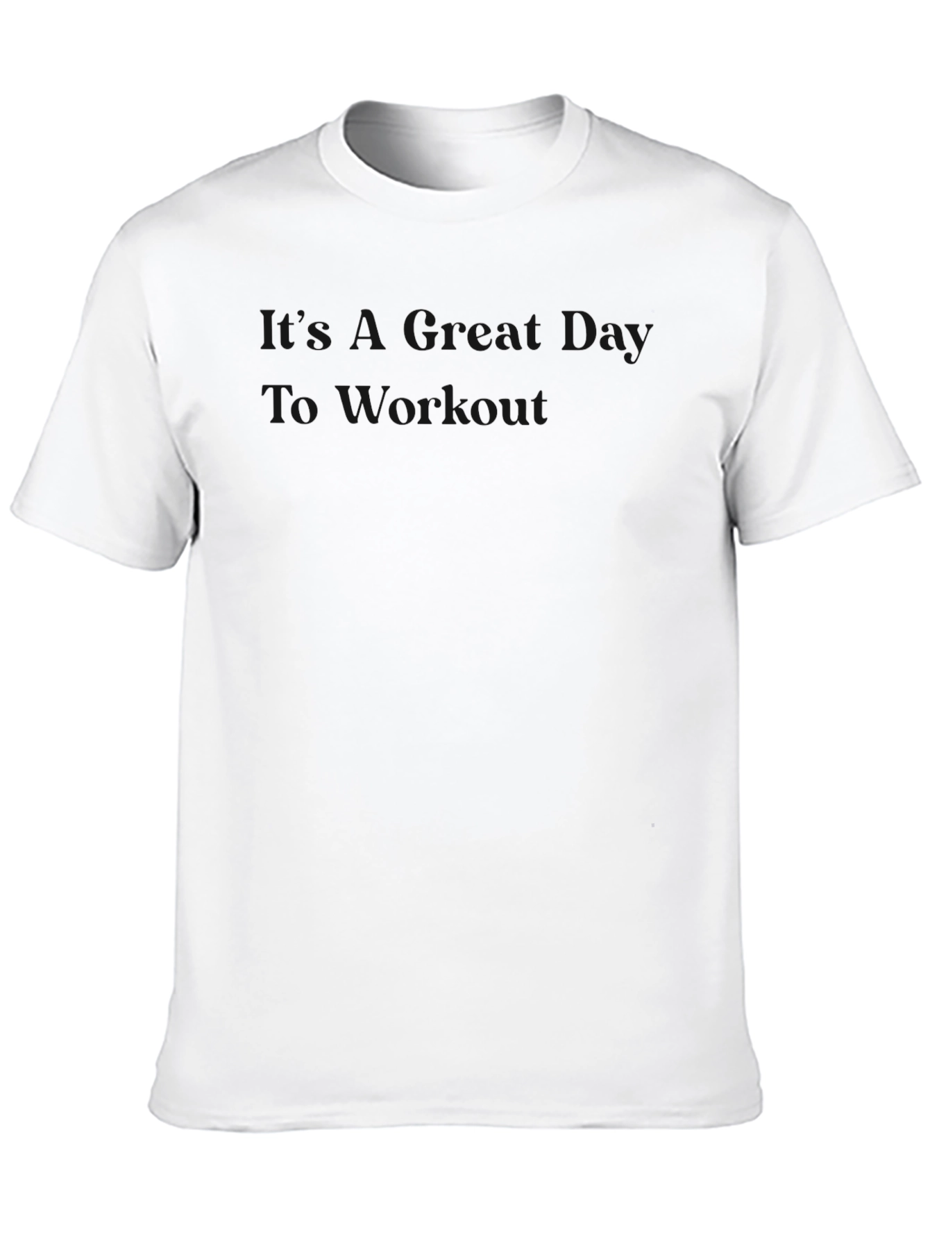 Mens Solid Black Crew Neck T-Shirt